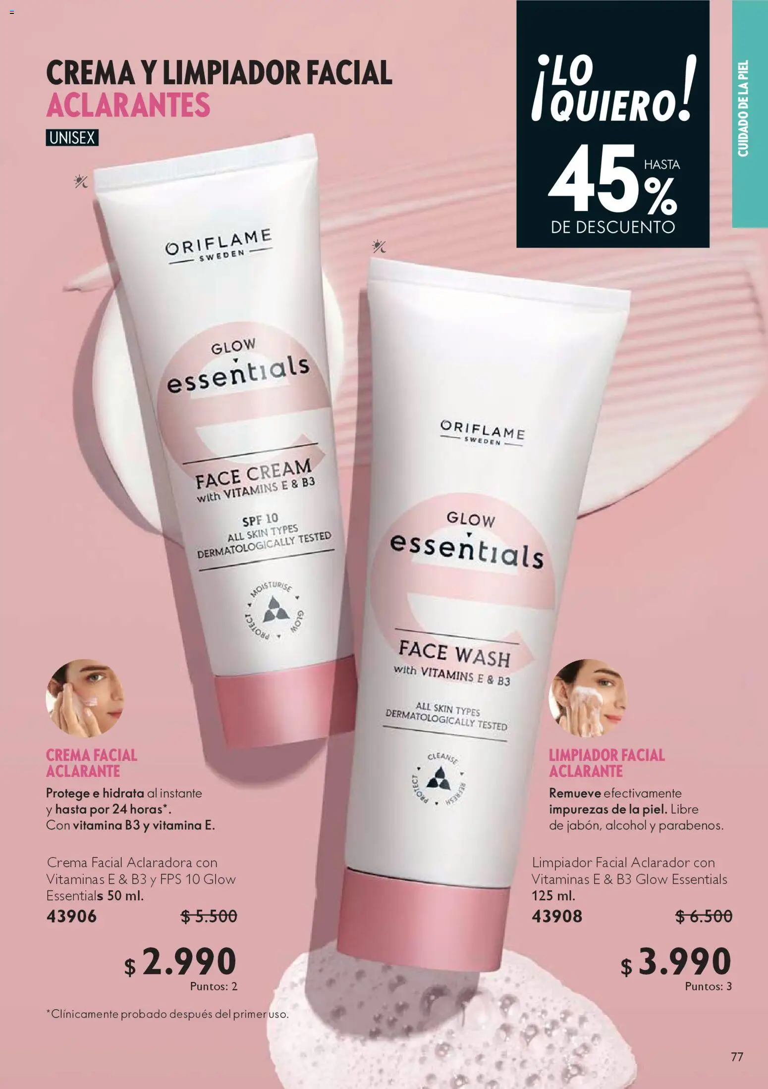 Oriflame catálogo │ válido desde el 25.10.2025 | Página: 77 | Productos: Limpiador, Limpiador facial, Vitaminas, Crema