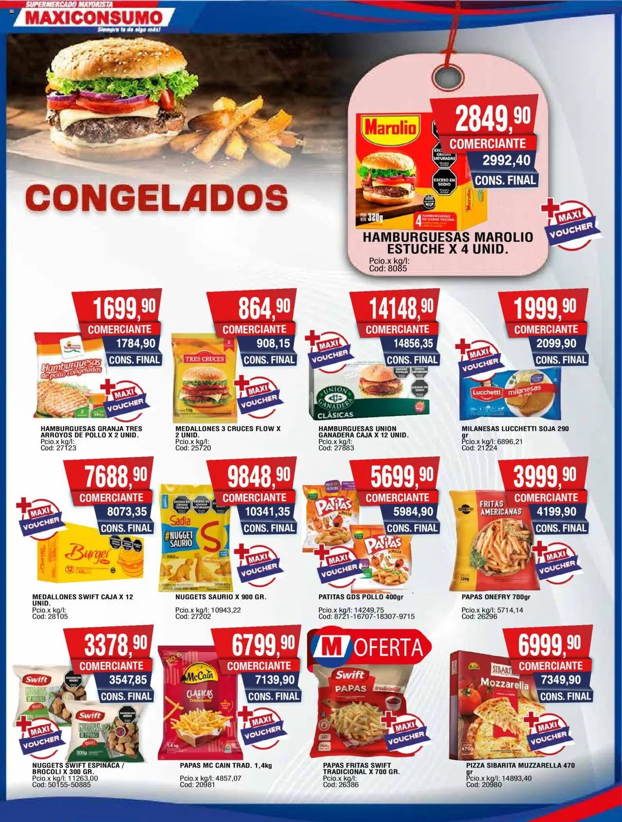 Maxiconsumo ofertas │ válido desde el 15.09.2025 | Página: 16 | Productos: Pollo, Caja, Espinaca, Papas fritas