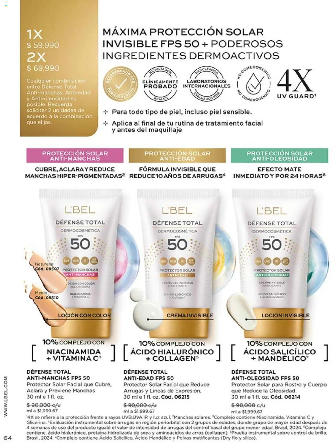 L'Bel revista - valida desde el 14.10.2025 | Página: 64 | Productos: Arroz, Loción, Combinación, Protector solar