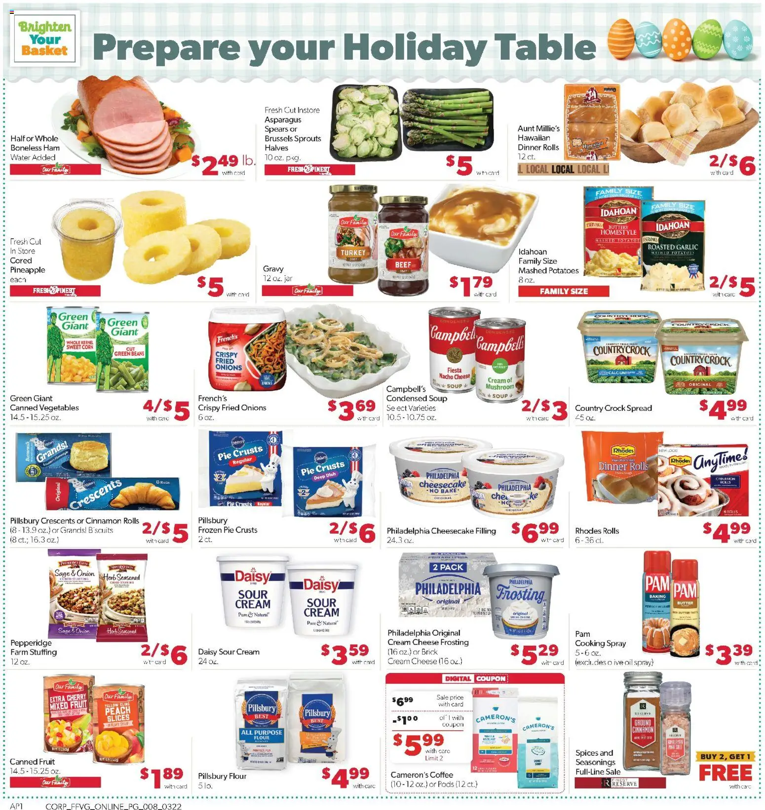 Family Fare Weekly Ad - MI - valid from 22.03.2026 | Page: 8 | Products: Coffee, Cream, Spices, Water