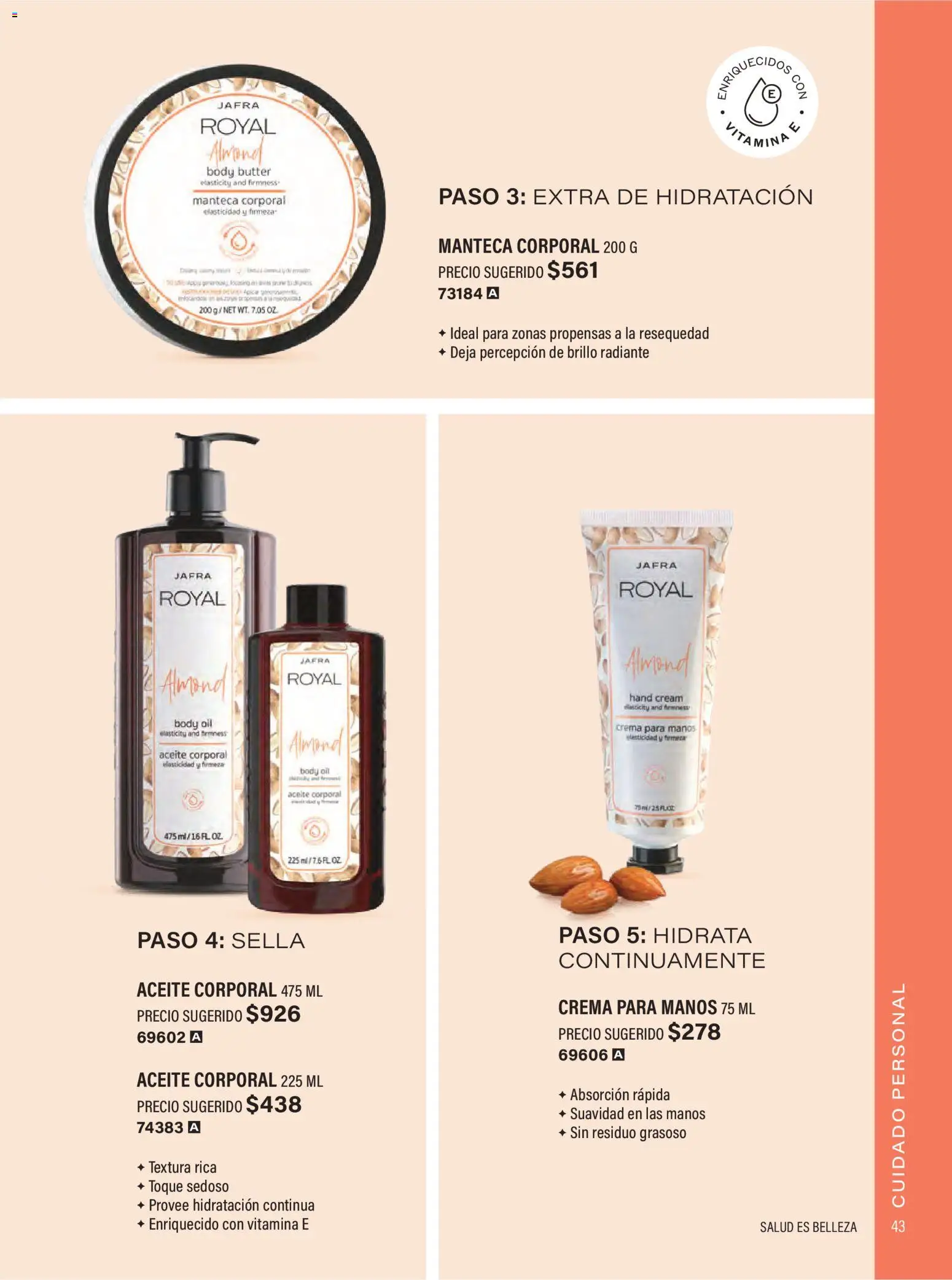 Nuevas ofertas de JAFRA válidas en toda la República Mexicana desde el 01.02.2026. ¡Encuentra las mejores ofertas en JAFRA catálogo Organizador de Ventas! | Página: 43 | Productos: Crema, Brillo, Radiante, Body