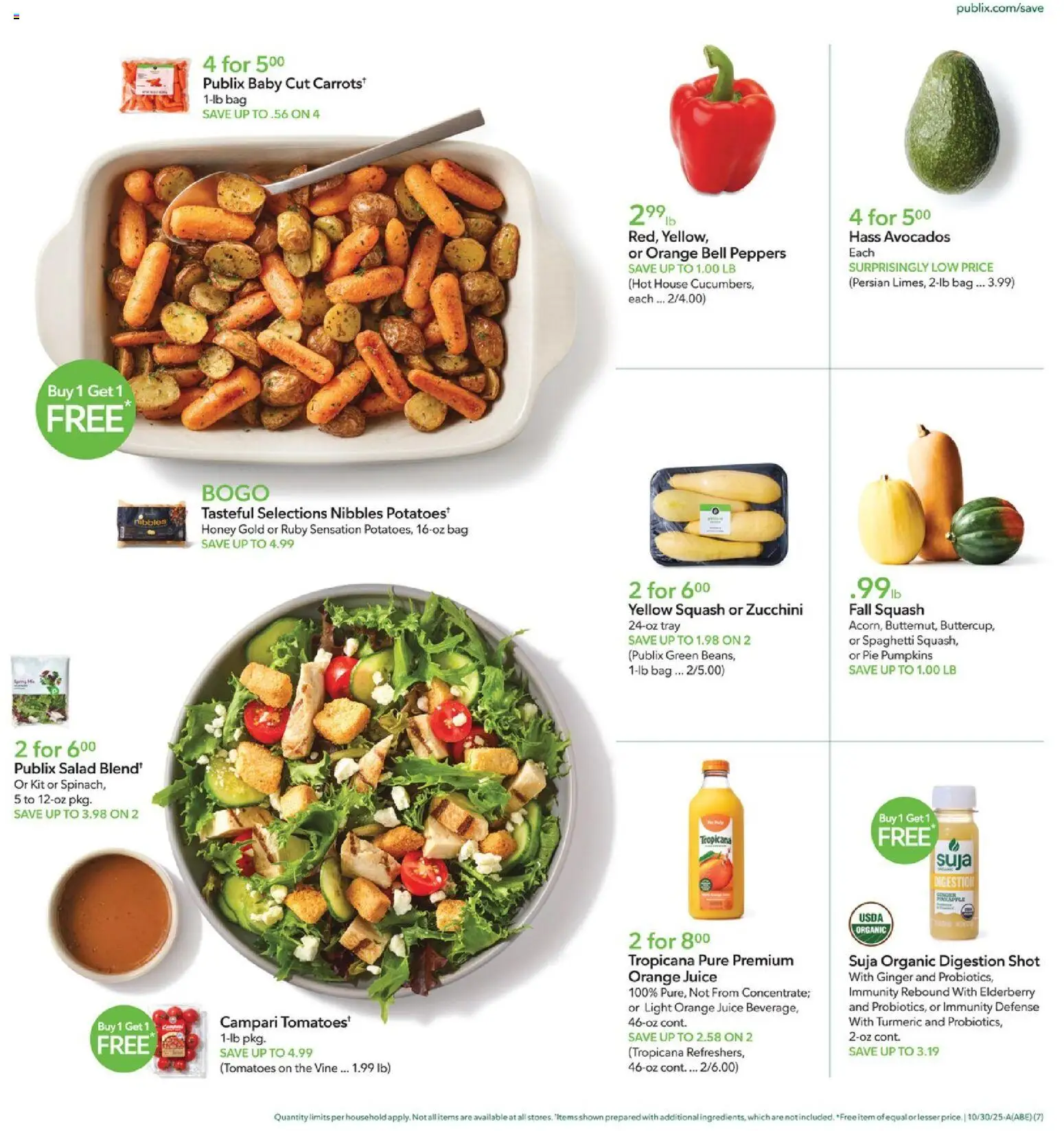 Publix Leaflet - valid from 29.10.2025 | Page: 7 | Products: Turmeric, Squash, Juice, Bag