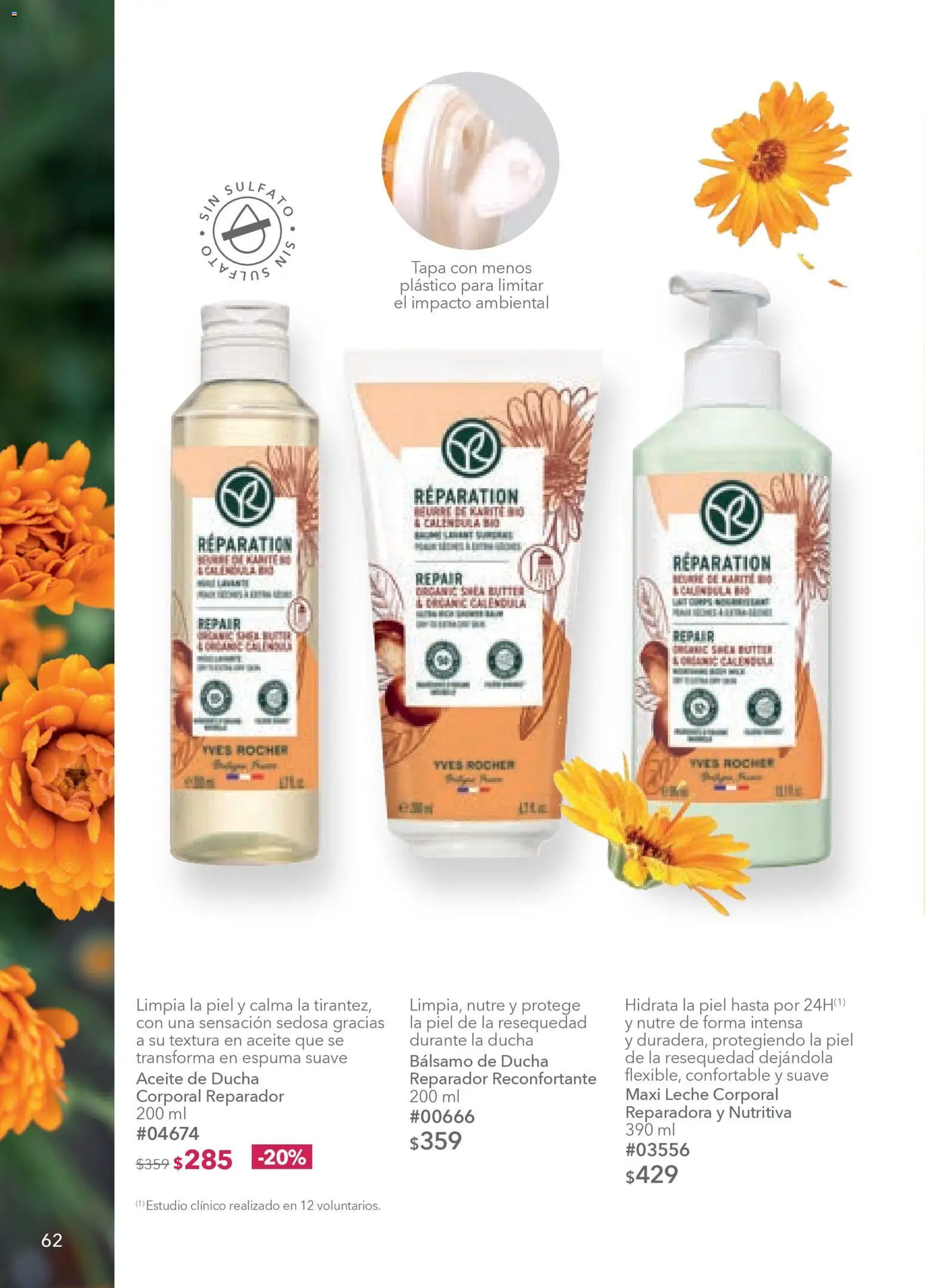 Nuevas ofertas de Yves Rocher válidas en toda la República Mexicana desde el 03.03.2026. ¡Encuentra las mejores ofertas en Yves Rocher campaña 4 2026! | Página: 64 | Productos: Leche, Aceite, Bálsamo, Espuma