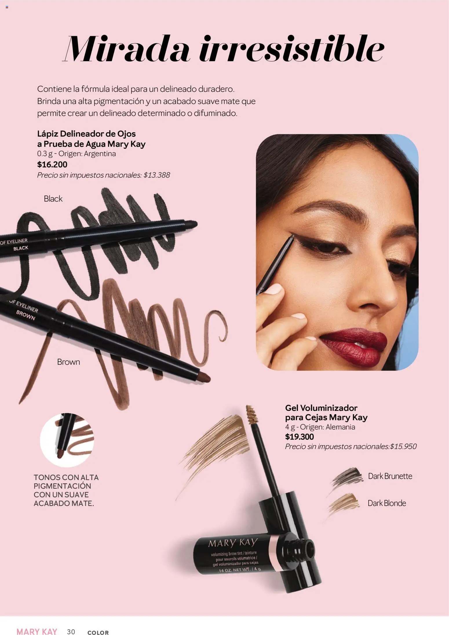 Mary Kay catálogo │ válido desde el 01.03.2026 | Página: 30 | Productos: Mate, Delineador de ojos, Delineador, Agua