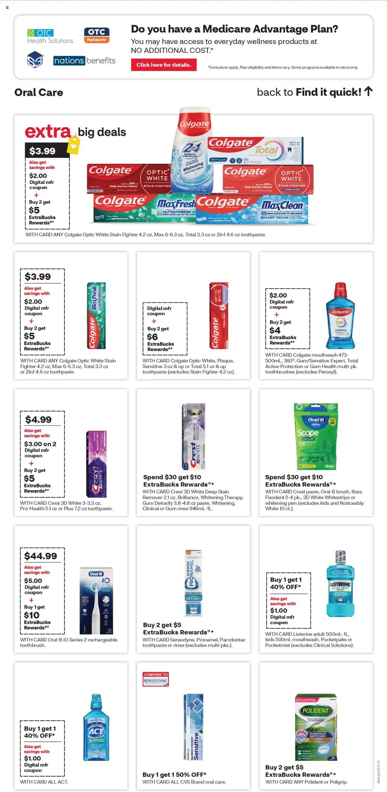 CVS Pharmacy Weekly Ad - OH - valid from 19.10.2025 | Page: 15 | Products: Peppermint, Pen, Toothpaste, Mouthwash