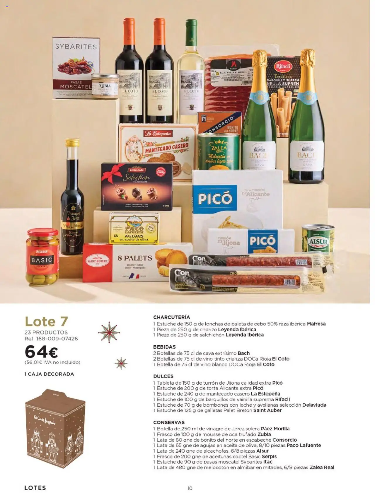 Nuevas ofertas de El Corte Inglés válidas en toda la República Mexicana desde el 03.10.2025. ¡Encuentra las mejores ofertas en El Corte Inglés - Catálogo Cestas Navidad 2025! | Página: 10 | Productos: Bombones, Vinagre, Frasco, Galletas