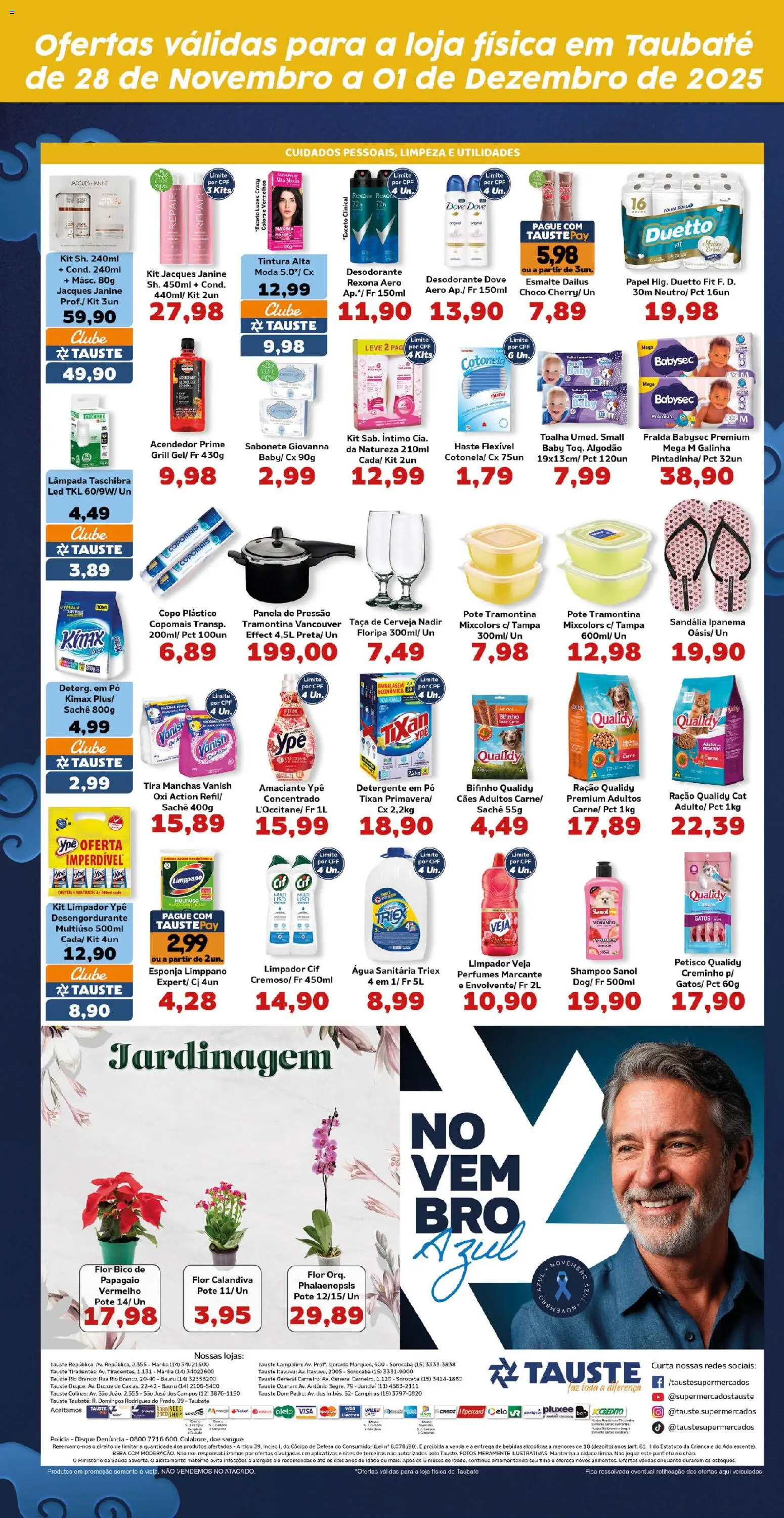 Tauste Folheto - válido de 28.11.2025 | Página: 5 | Produtos: Desengordurante, Panela de pressão, Bico, Algodão