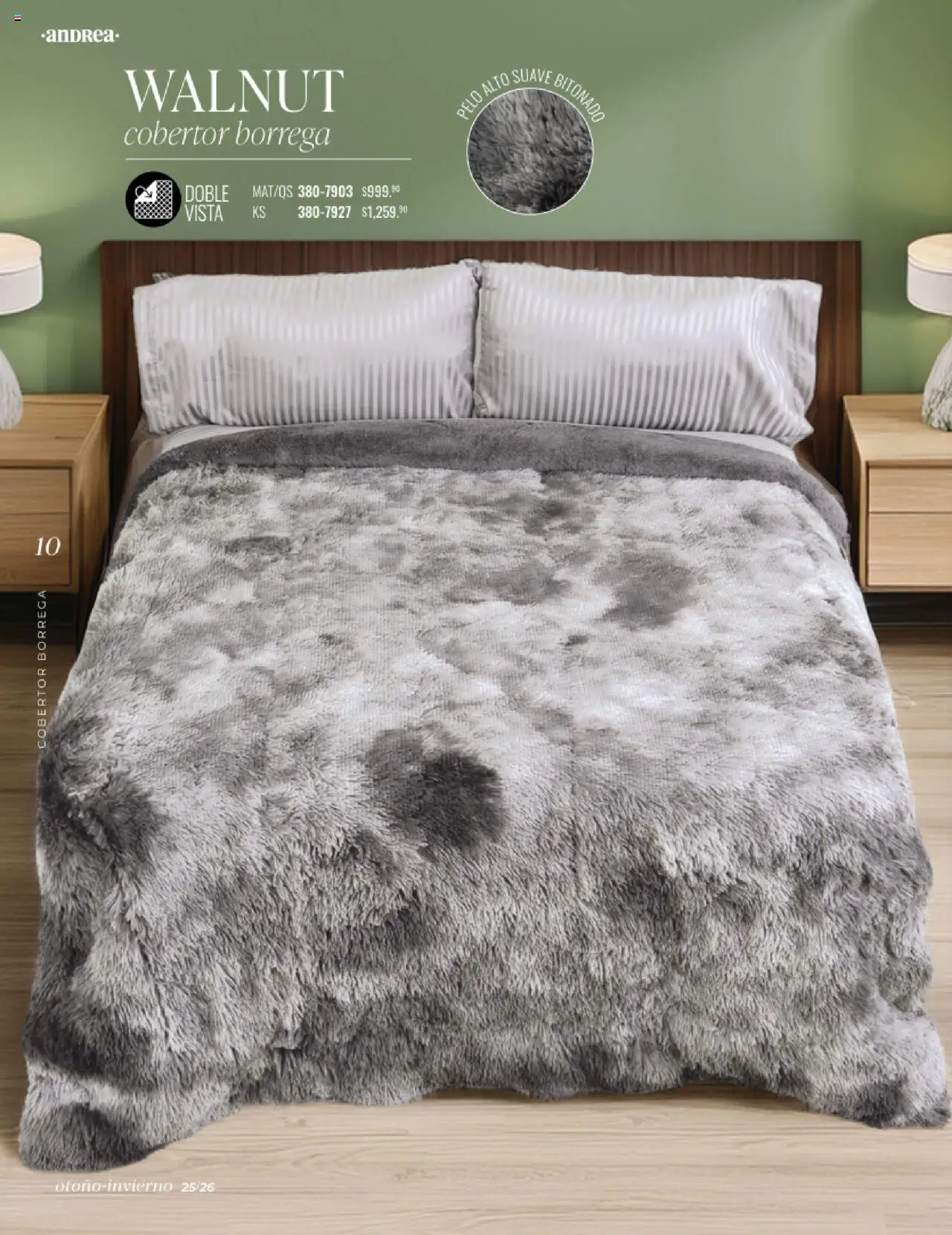 Nuevas ofertas de Andrea válidas en toda la República Mexicana desde el 24.08.2025. ¡Encuentra las mejores ofertas en Andrea - Catálogo Home - Otoño / Invierno! | Página: 10 | Productos: Cobertor