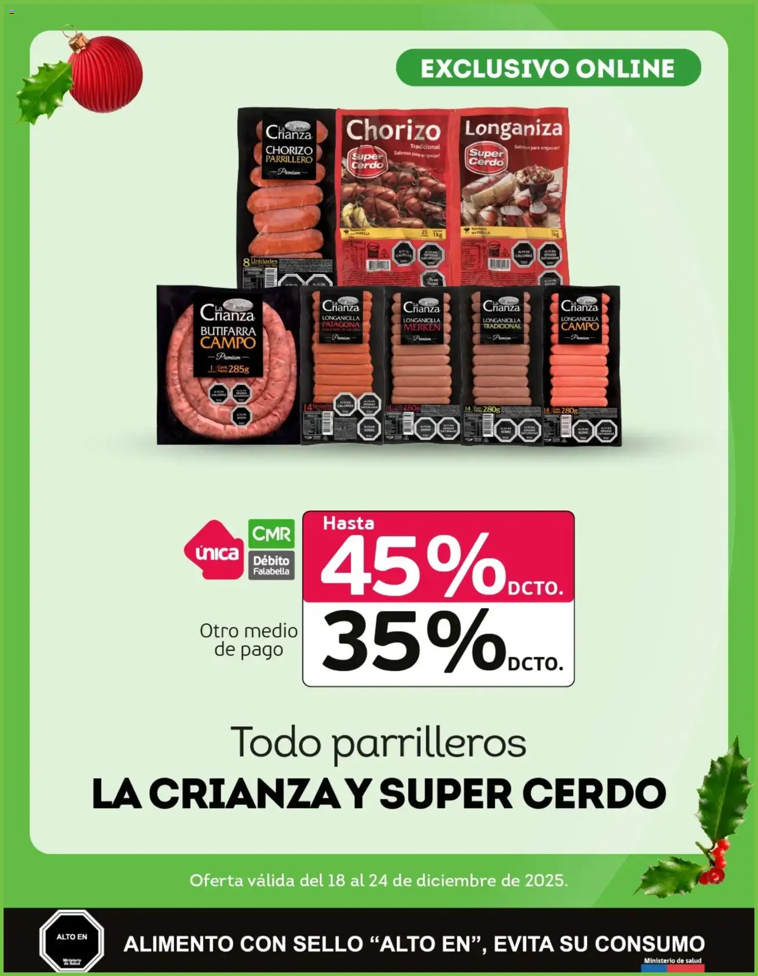 Tottus ofertas  │ válido desde el 18.12.2025 | Página: 4 | Productos: Parrilla, Chorizo, Cerdo