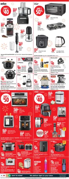 Preview of Canadian Tire weekly flyer from shop Canadian Tire valid from 04.12.2025 | Page: 16 | Products: Toaster, Fryer, Cooker, Coffee