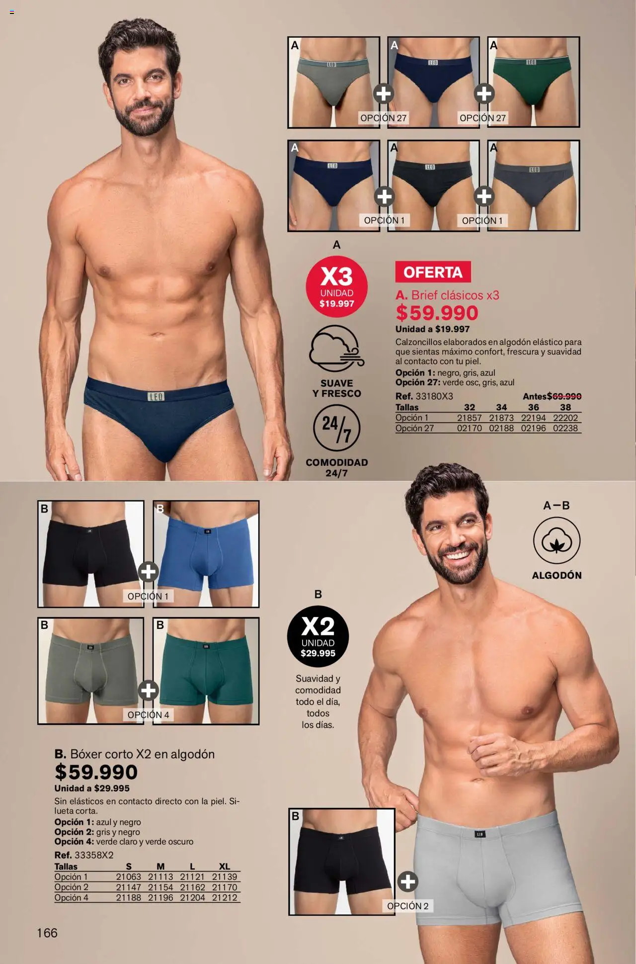 Leonisa revista - valida desde el 01.10.2025 | Página: 166 | Productos: Algodón