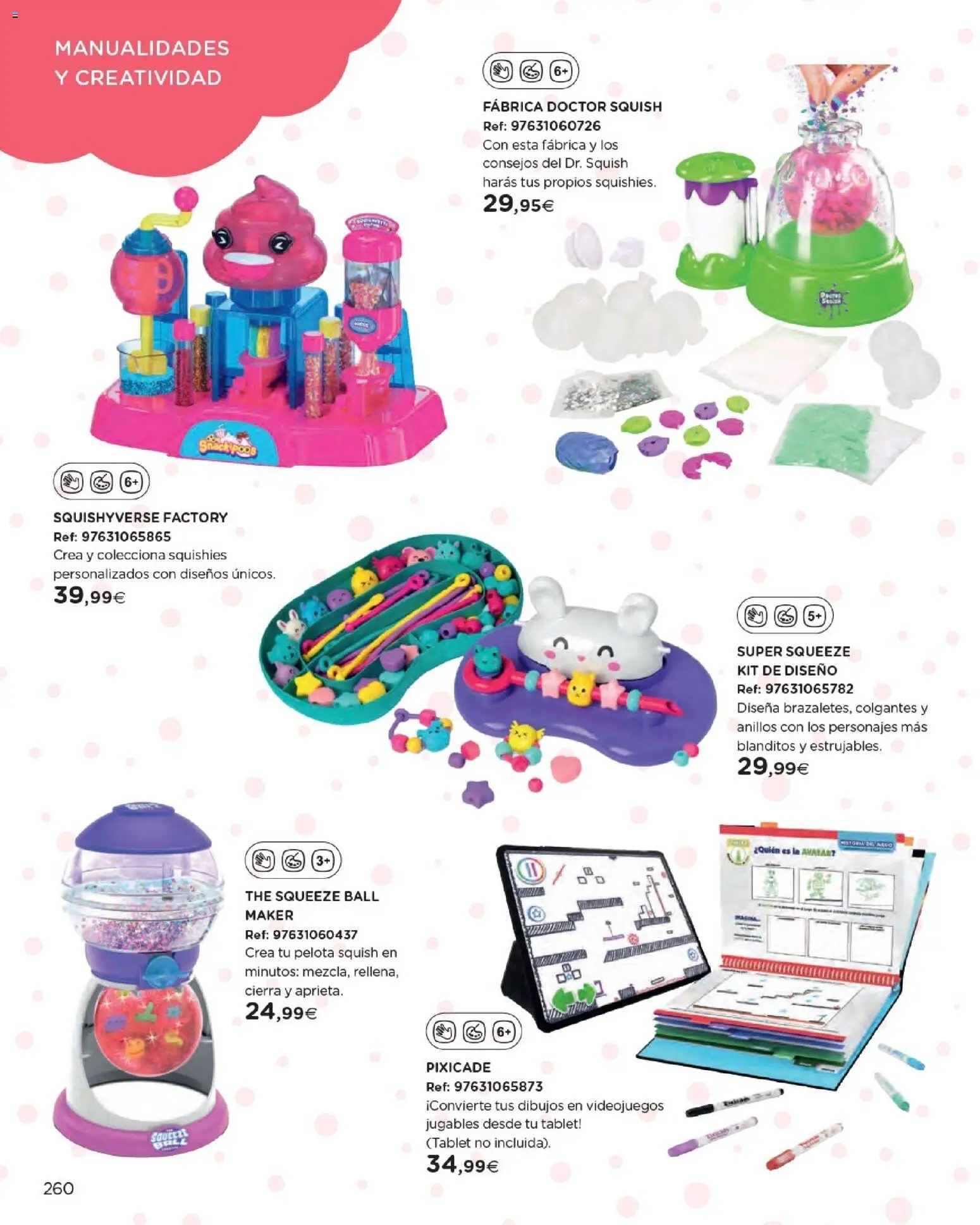 Nuevas ofertas de El Corte Inglés válidas en toda la República Mexicana desde el 27.10.2025. ¡Encuentra las mejores ofertas en El Corte Inglés catálogo Juguetes! | Página: 260 | Productos: Pelota, Tablet