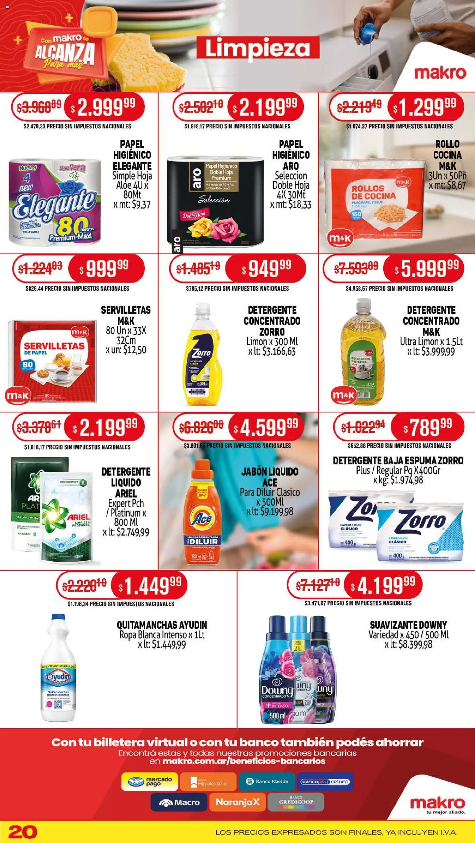 Makro ofertas │ válido desde el 13.11.2025 | Página: 20 | Productos: Jabón, Quitamanchas, Limón, Té