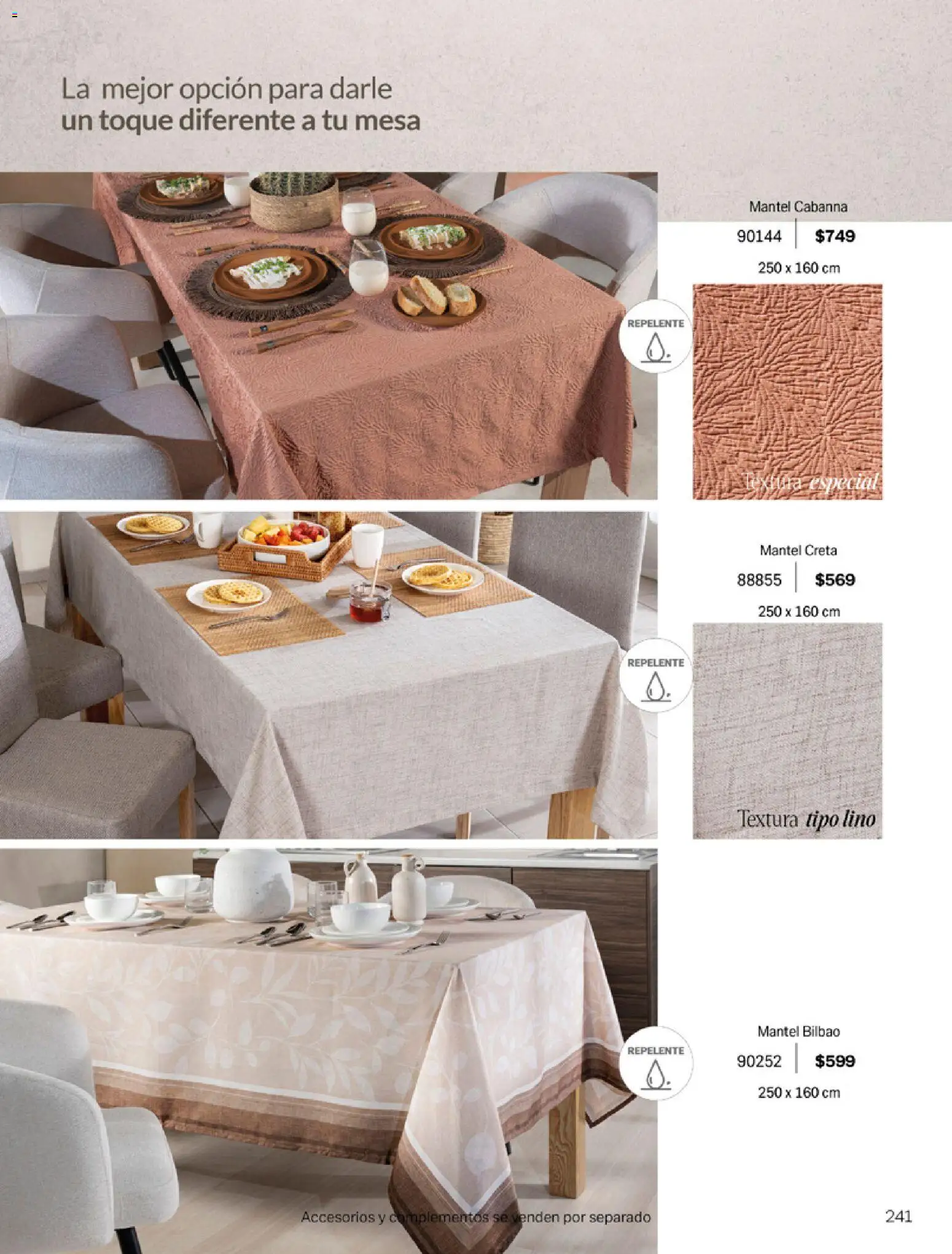 Nuevas ofertas de Vianney válidas en toda la República Mexicana desde el 06.03.2026. ¡Encuentra las mejores ofertas en Vianney catálogo Tu hogar, nuestra pasión! | Página: 243 | Productos: Mantel, Repelente, Mesa