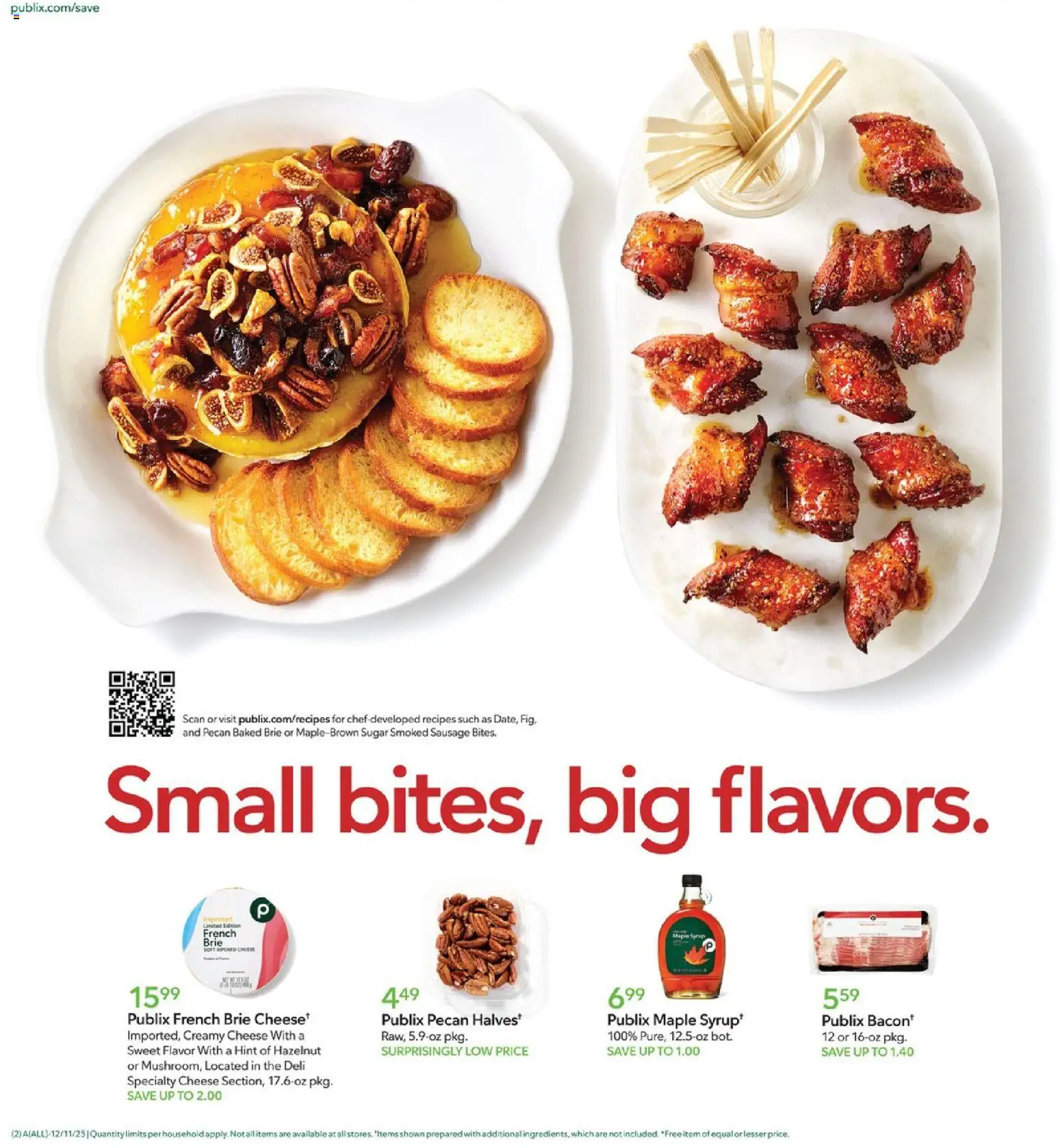 Publix Weekly Ad - valid from 10.12.2025 | Page: 2 | Products: Cheese, Sugar, Sausage