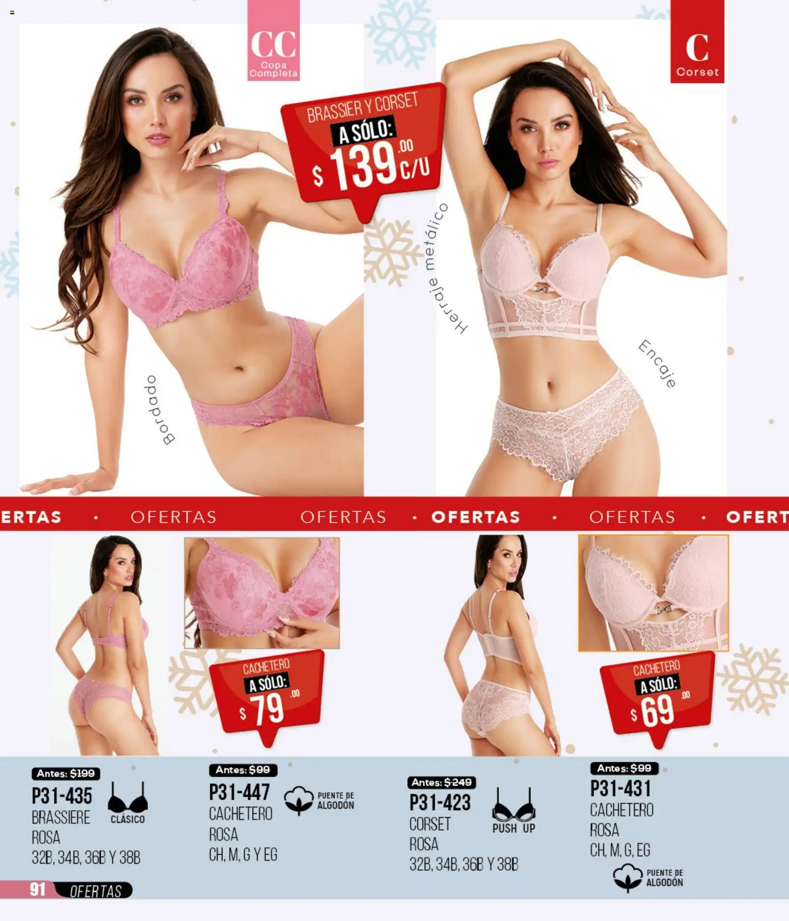 Nuevas ofertas de Cklass válidas en toda la República Mexicana desde el 12.01.2026. ¡Encuentra las mejores ofertas en Cklass catálogo Mega Ofertas Calzado! | Página: 401 | Productos: Algodón, Cachetero