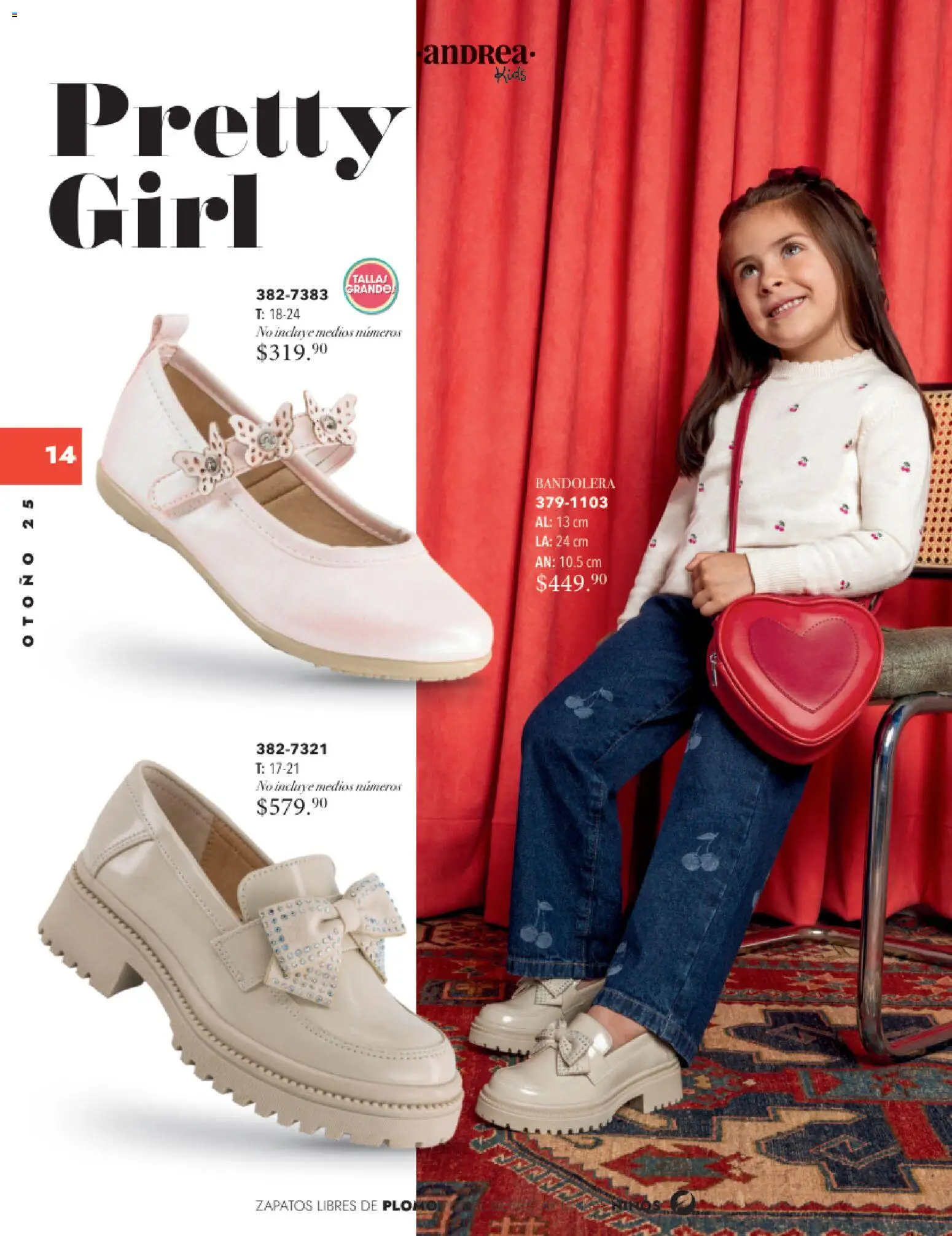 Nuevas ofertas de Andrea válidas en toda la República Mexicana desde el 26.11.2025. ¡Encuentra las mejores ofertas en Andrea catálogo Infantil Kids! | Página: 13 | Productos: Zapatos