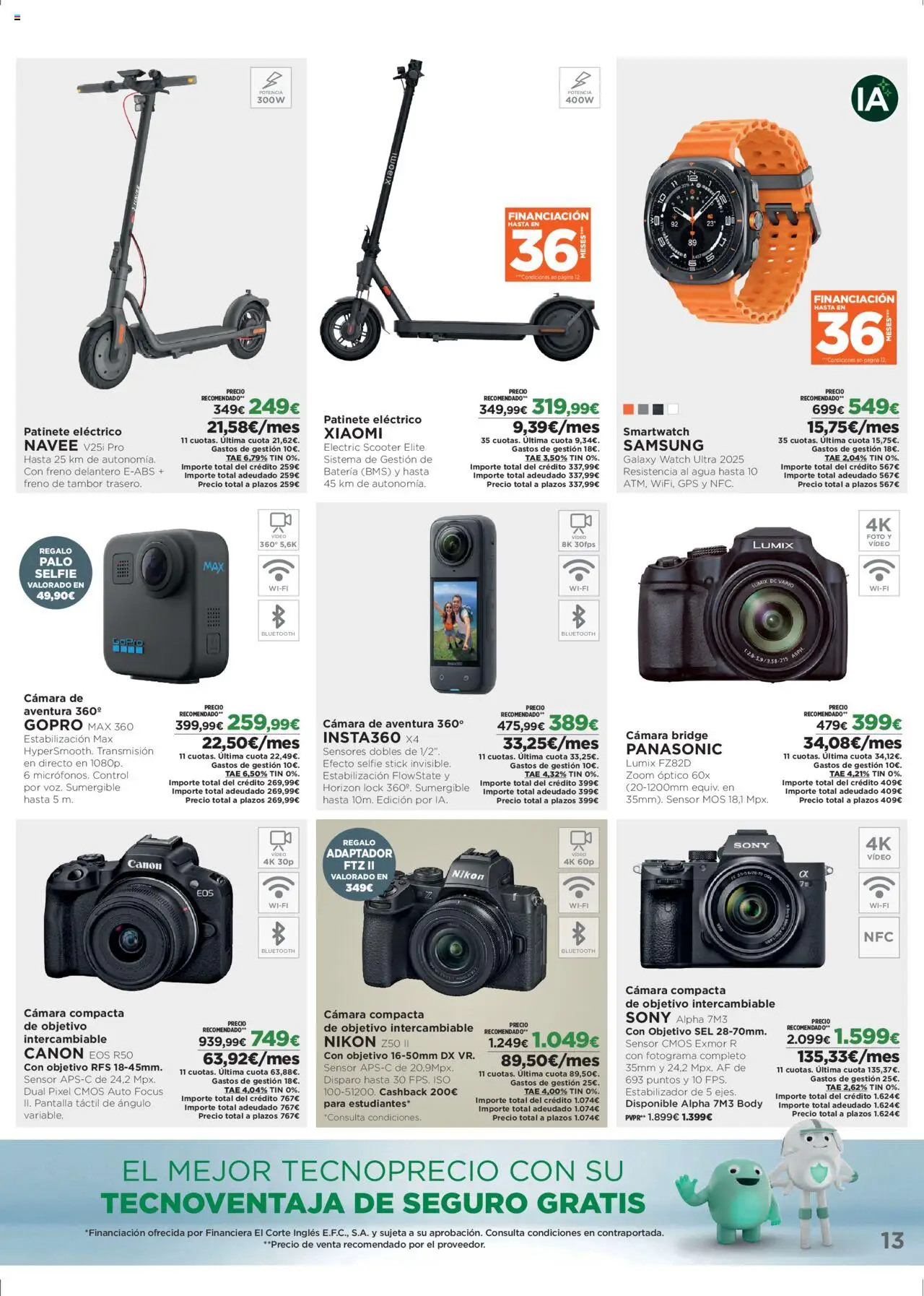 Nuevas ofertas de El Corte Inglés válidas en toda la República Mexicana desde el 08.09.2025. ¡Encuentra las mejores ofertas en El Corte Inglés - Catálogo University! | Página: 13 | Productos: Cámara, Adaptador, Body, Batería