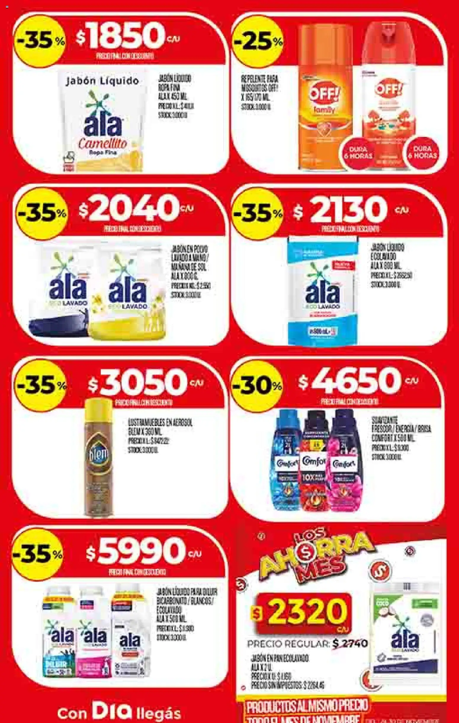 Supermercado DIA Ofertas │ válido desde el 12.11.2025 | Página: 23 | Productos: Repelente, Jabón líquido, Jabón, Ropa