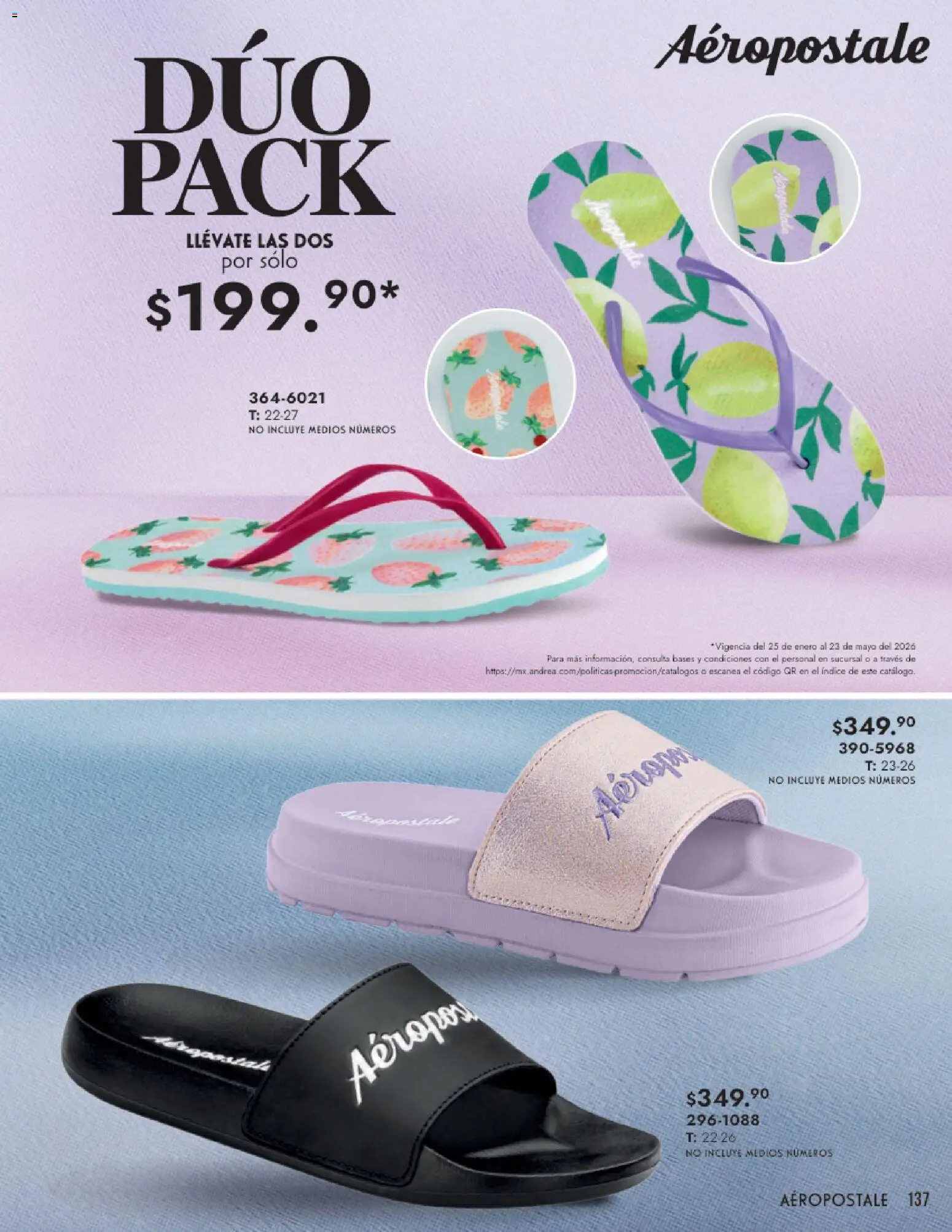 Nuevas ofertas de Andrea válidas en toda la República Mexicana desde el 25.01.2026. ¡Encuentra las mejores ofertas en Andrea catálogo Calzado Dama! | Página: 137