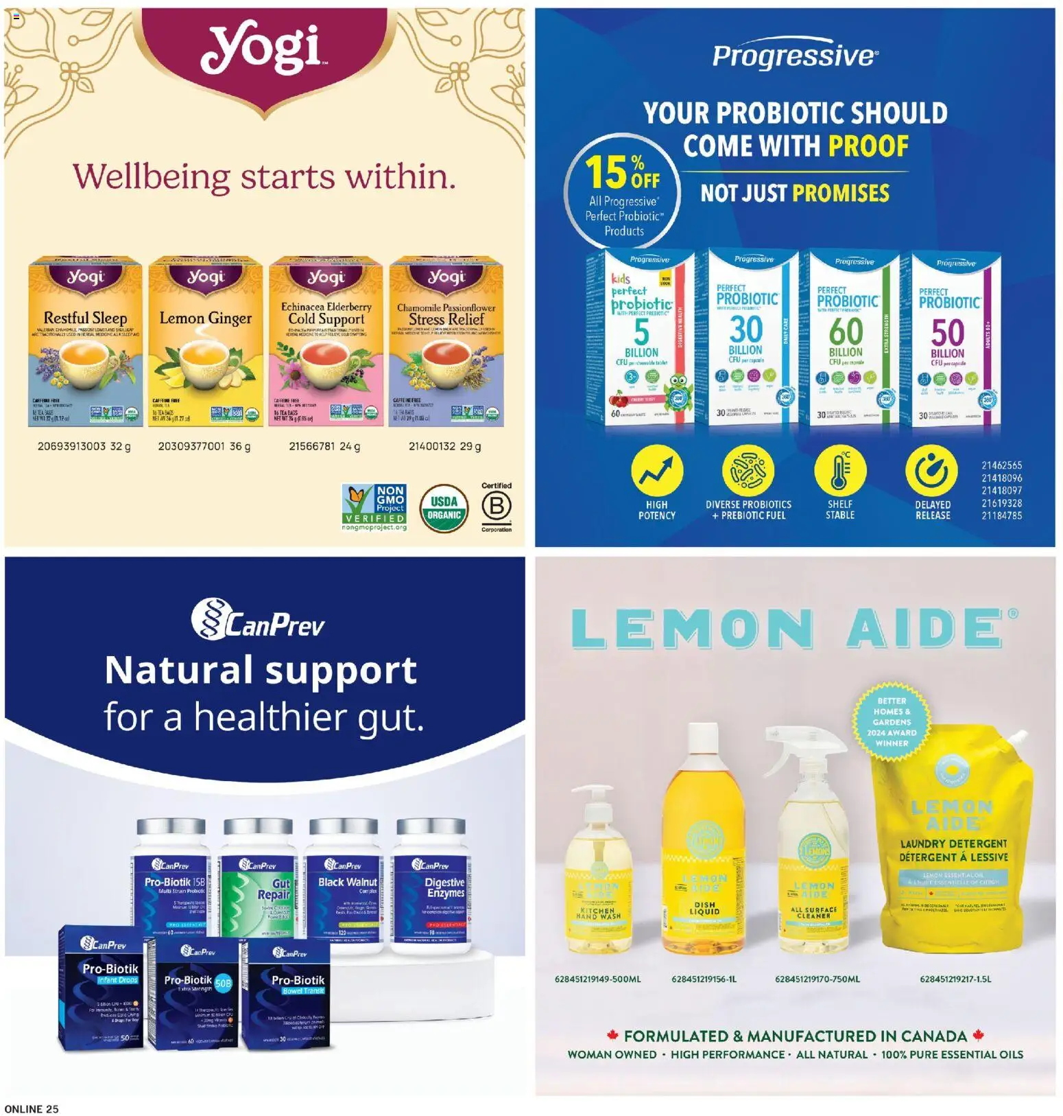 Fortinos flyer valid from 16.04.2026 | Page: 25 | Products: Tea, Tablet, Shelf, Oil