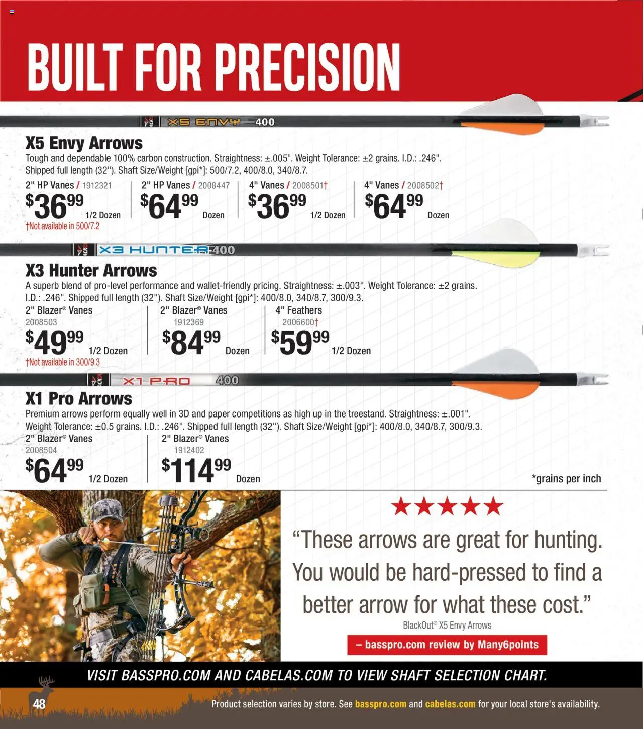 Cabela's Archery 25 - valid from 15.07.2025 | Page: 48 | Products: Arrow, Weight