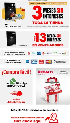 Nuevas ofertas de Del Sol y Woolworth válidas en toda la República Mexicana desde el 24.06.2025. ¡Encuentra las mejores ofertas en Del Sol y Woolworth catálogo Luce El Verano! | Página: 35