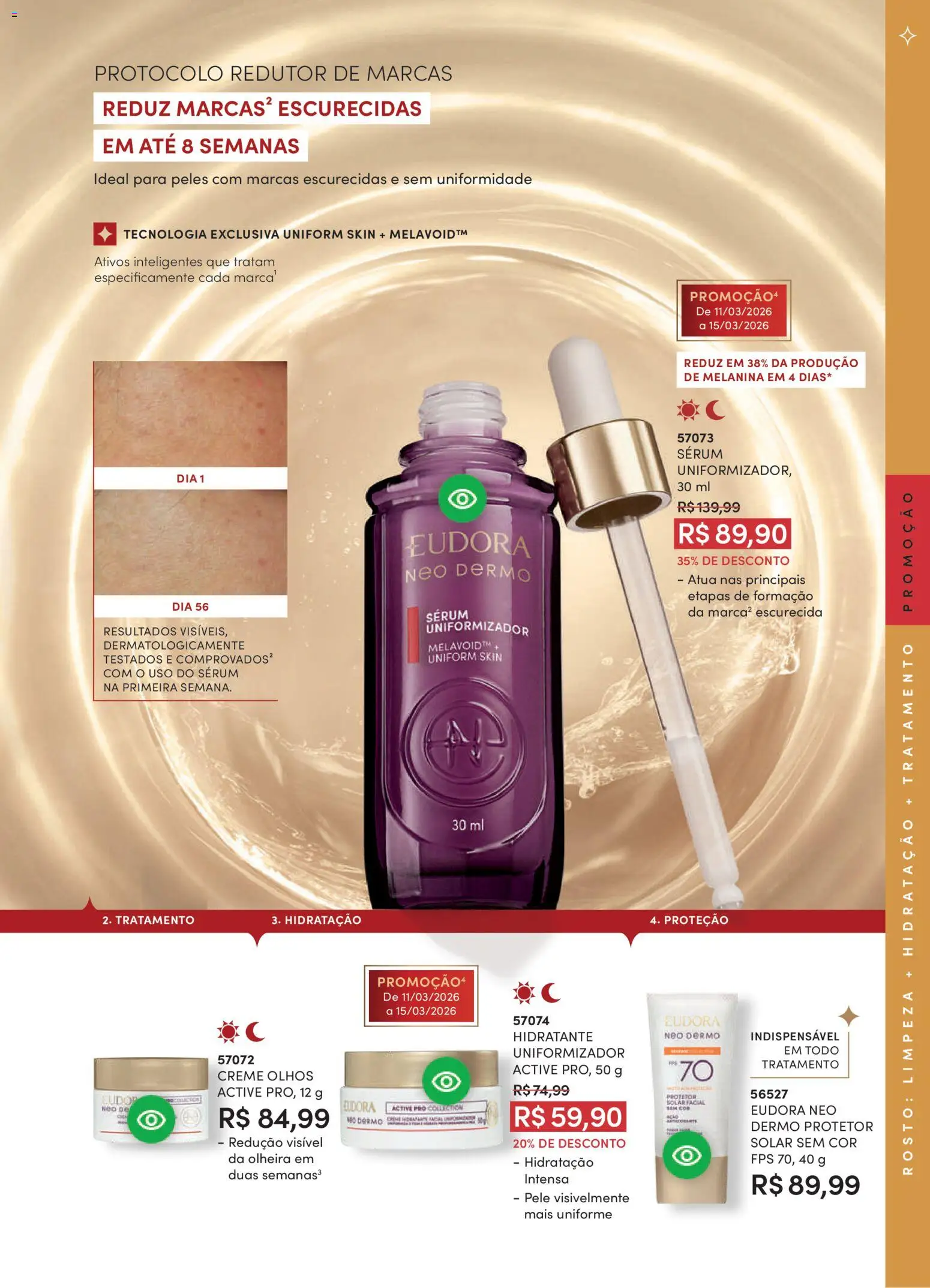 Eudora Folheto - válido de 11.03.2026 | Página: 121 | Produtos: Sérum, Creme