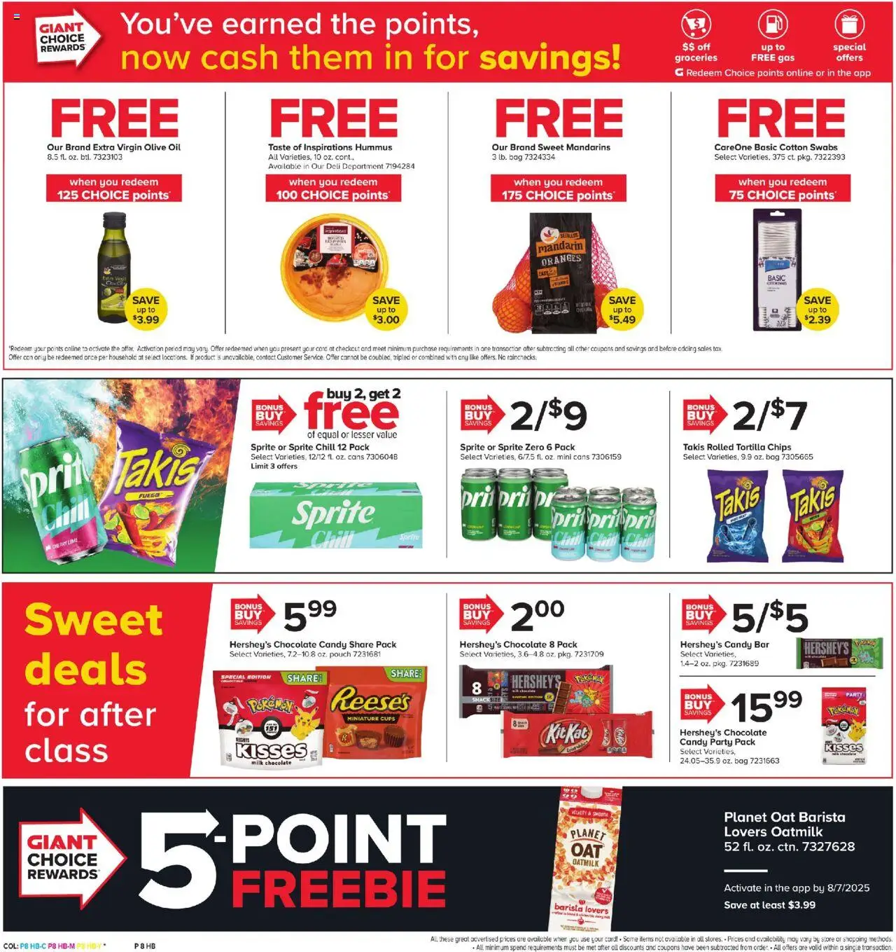 Giant Weekly Ad - valid from 01.08.2025 | Page: 6 | Products: Milk, Oil, Chips, Lime