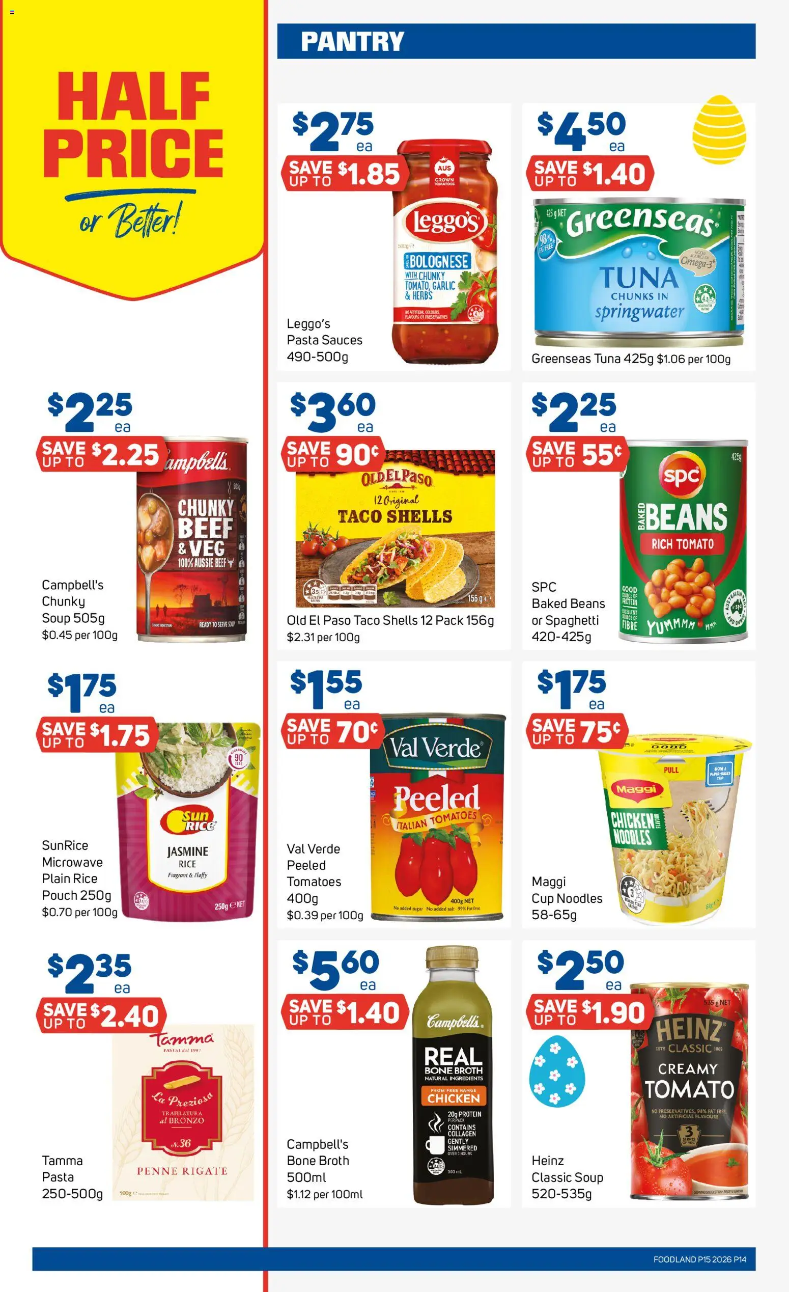 Foodland catalogue - valid from 08.04.2026 | Page: 14 | Products: Chicken, Rice, Noodles, Collagen