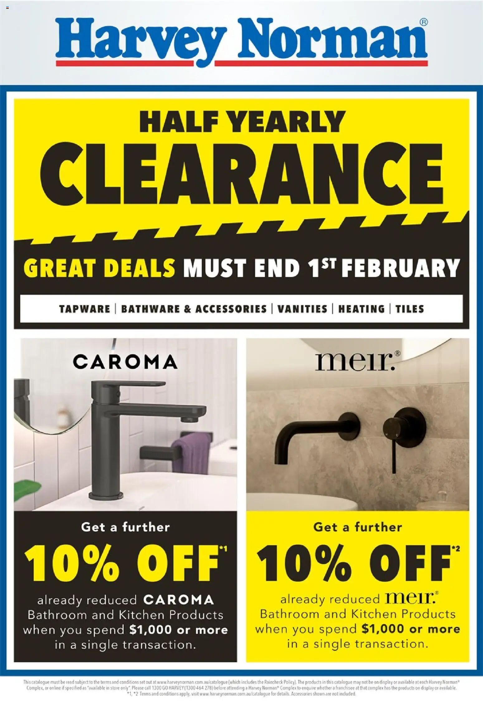 Harvey Norman catalogue - valid from 25.12.2025 | Page: 1 | Products: Accessories, Bathroom