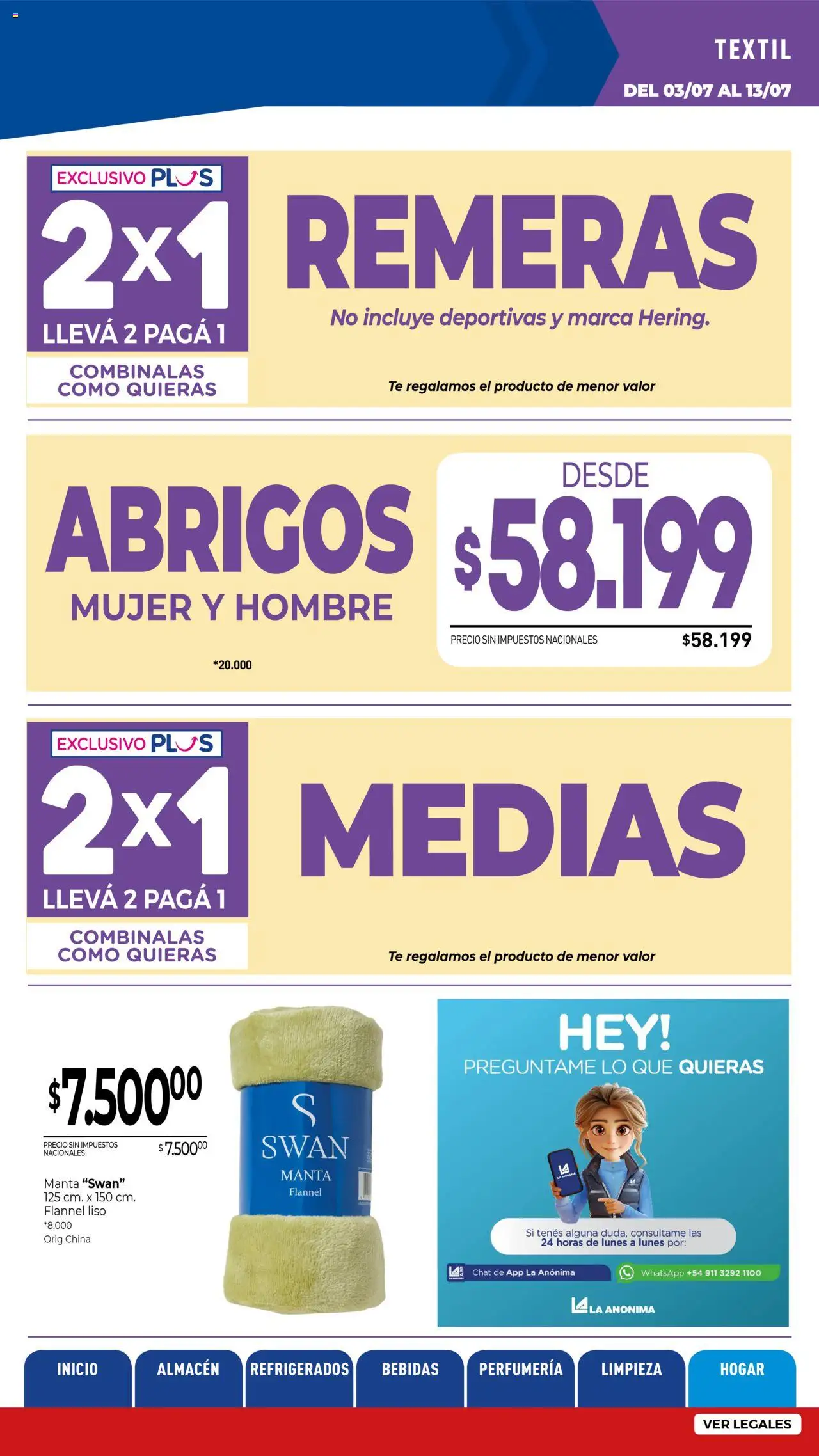 La Anonima - Insuperables - z5 │ válido desde el 03.07.2025 | Página: 38 | Productos: Medias, Té