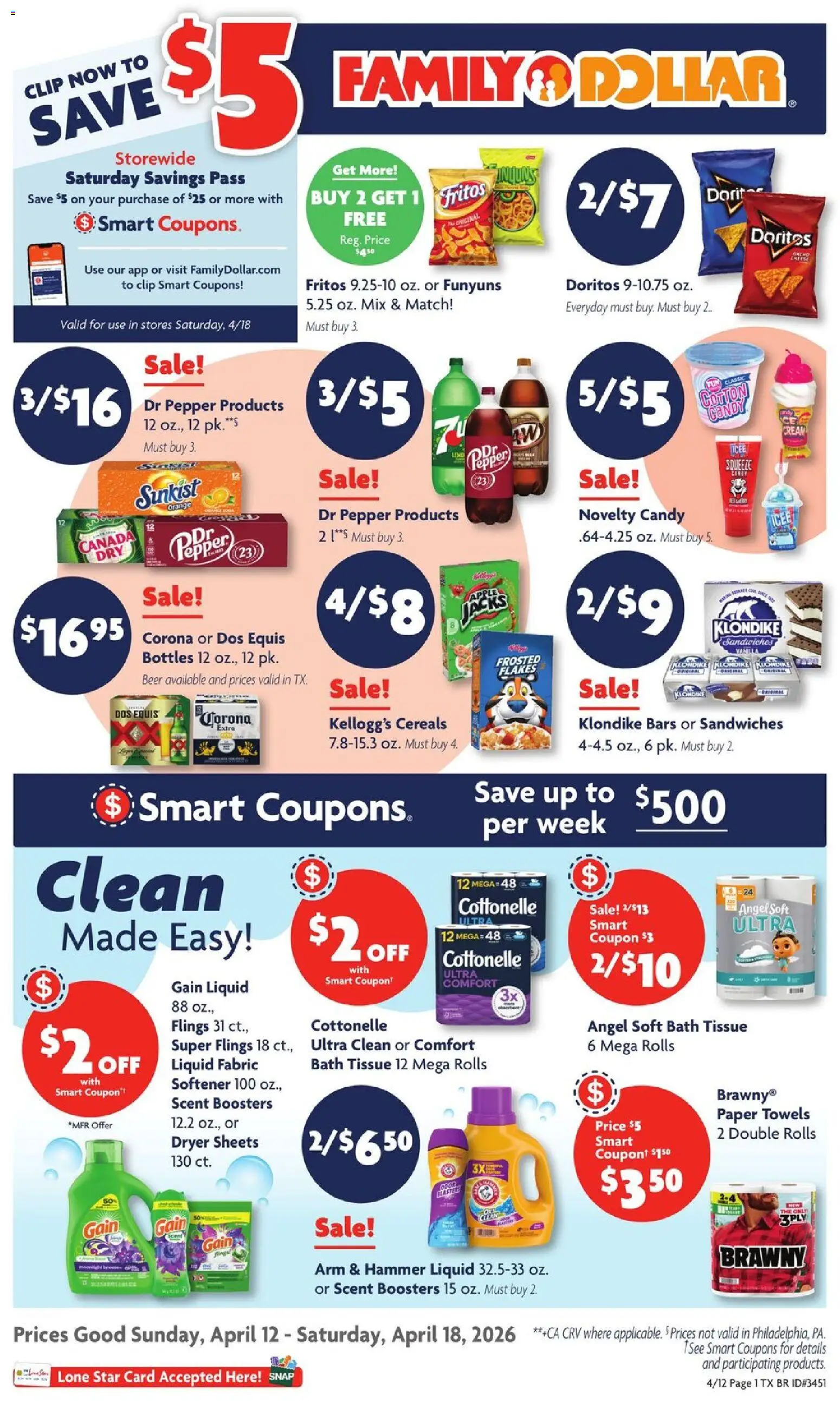 Family Dollar Weekly Ad - valid from 12.04.2026 | Page: 1