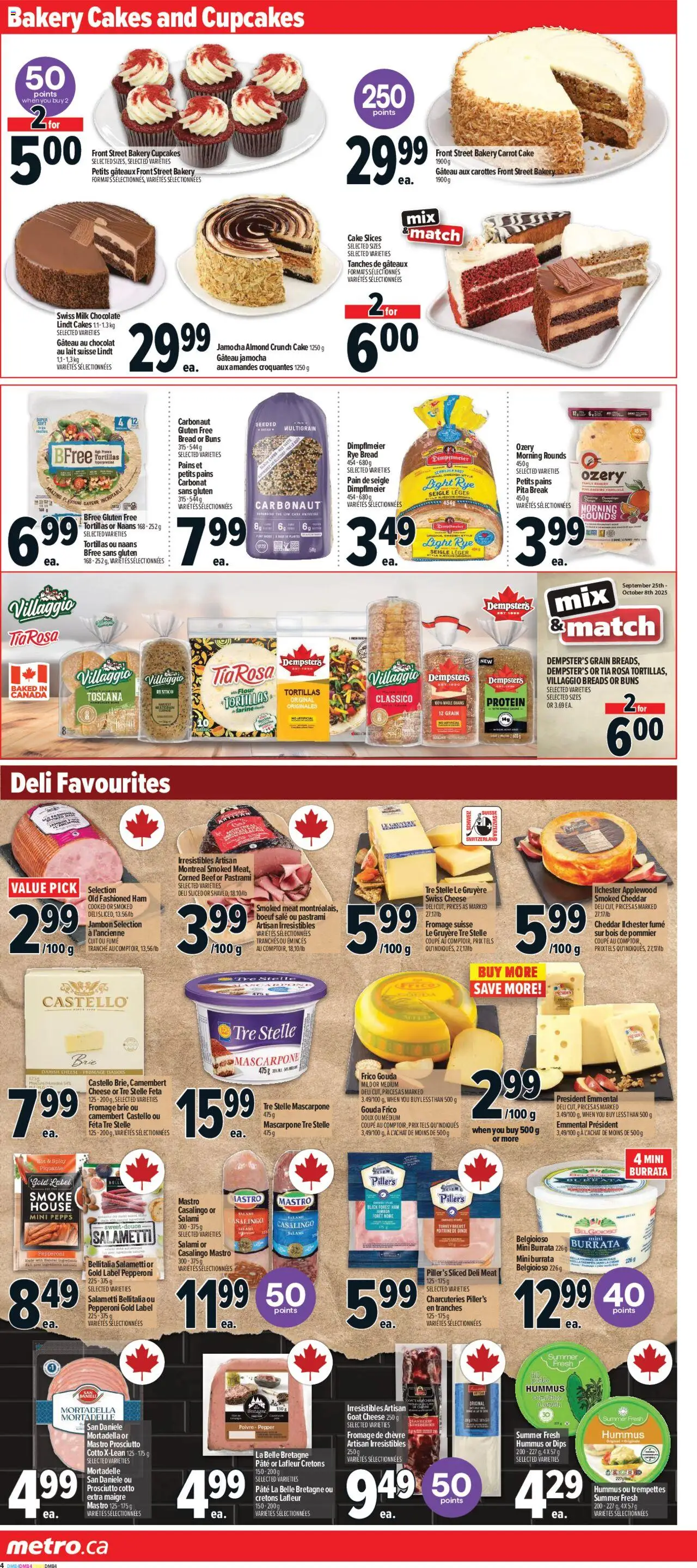 Metro flyer valid from 02.10.2025 | Page: 9 | Products: Beef, Cheese, Salami, Ham