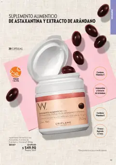 Vista previa de Oriflame campaña 2 2026, nuevo folleto de la tienda, válido en México a partir del 24.01.2026 | Página: 93 | Productos: Frasco, Vitaminas