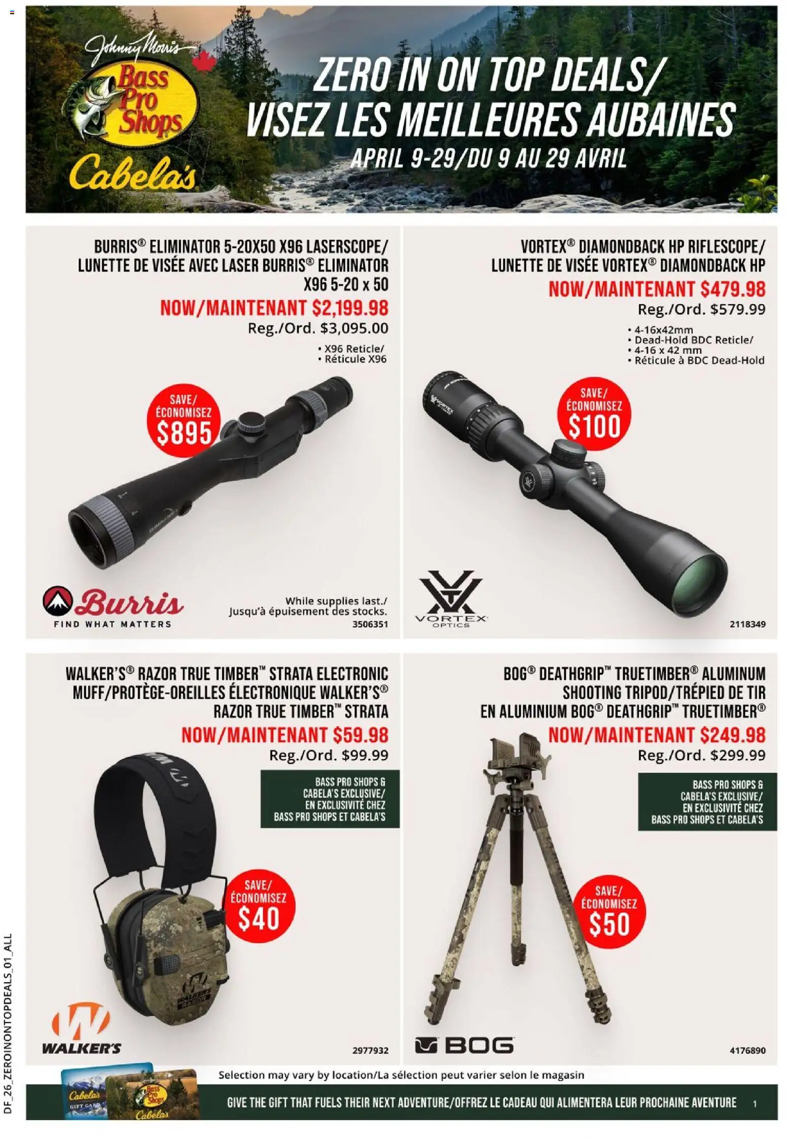 Cabelas flyer valid from 09.04.2026 | Page: 1