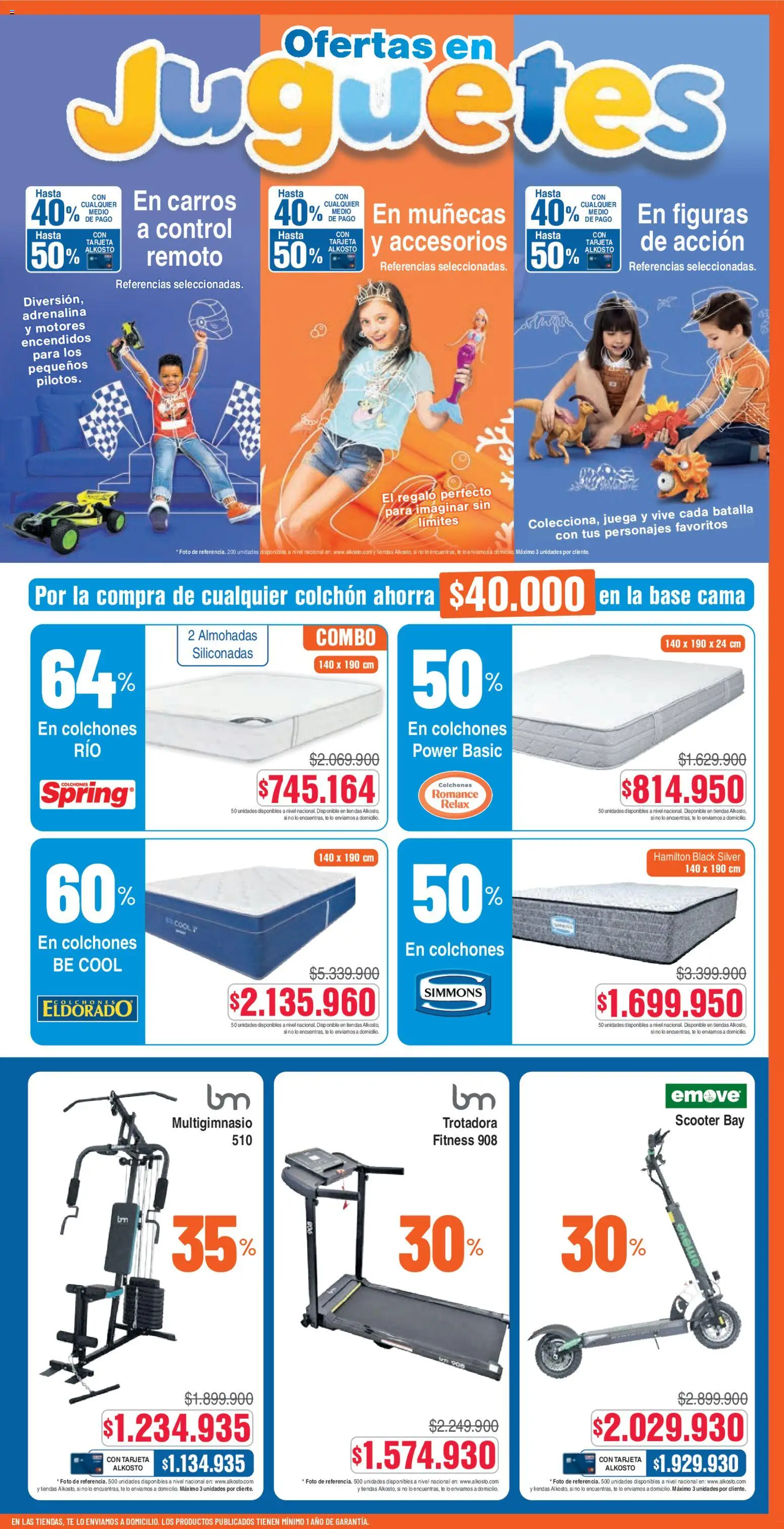 Alkosto revista - valida desde el 15.11.2025 | Página: 3 | Productos: Té, Juega, Cama, Colchón