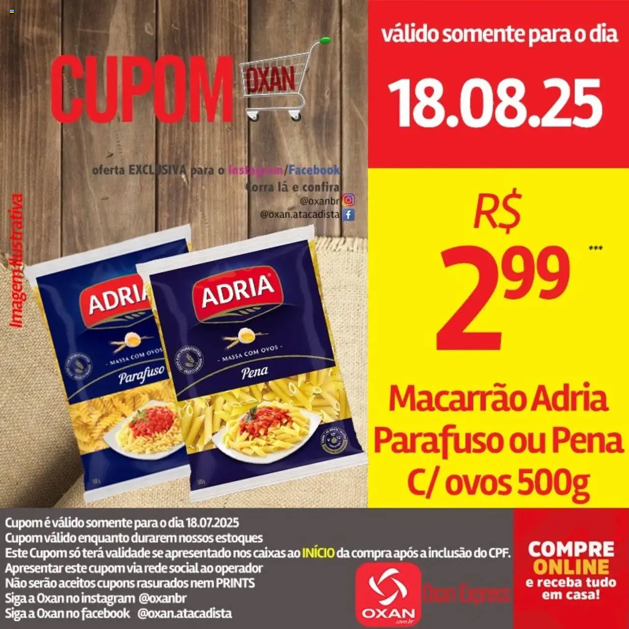 Oxan Atacadista Folheto - válido de 18.08.2025 | Página: 18 | Produtos: Ovos, Macarrão, Massa