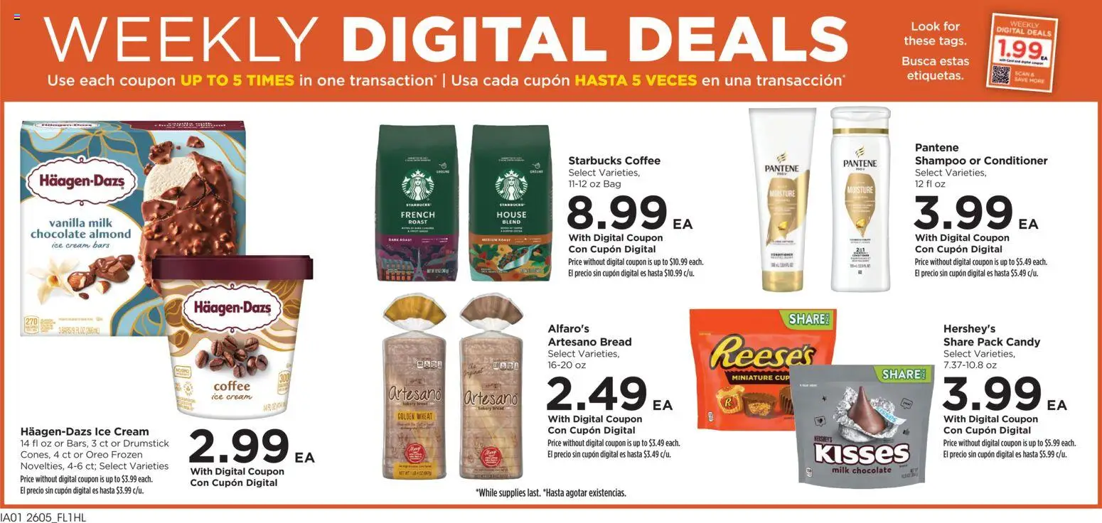 Food 4 Less Weekly Ad - valid from 04.03.2026 | Page: 2 | Products: Shampoo, Conditioner, Bread, Bag