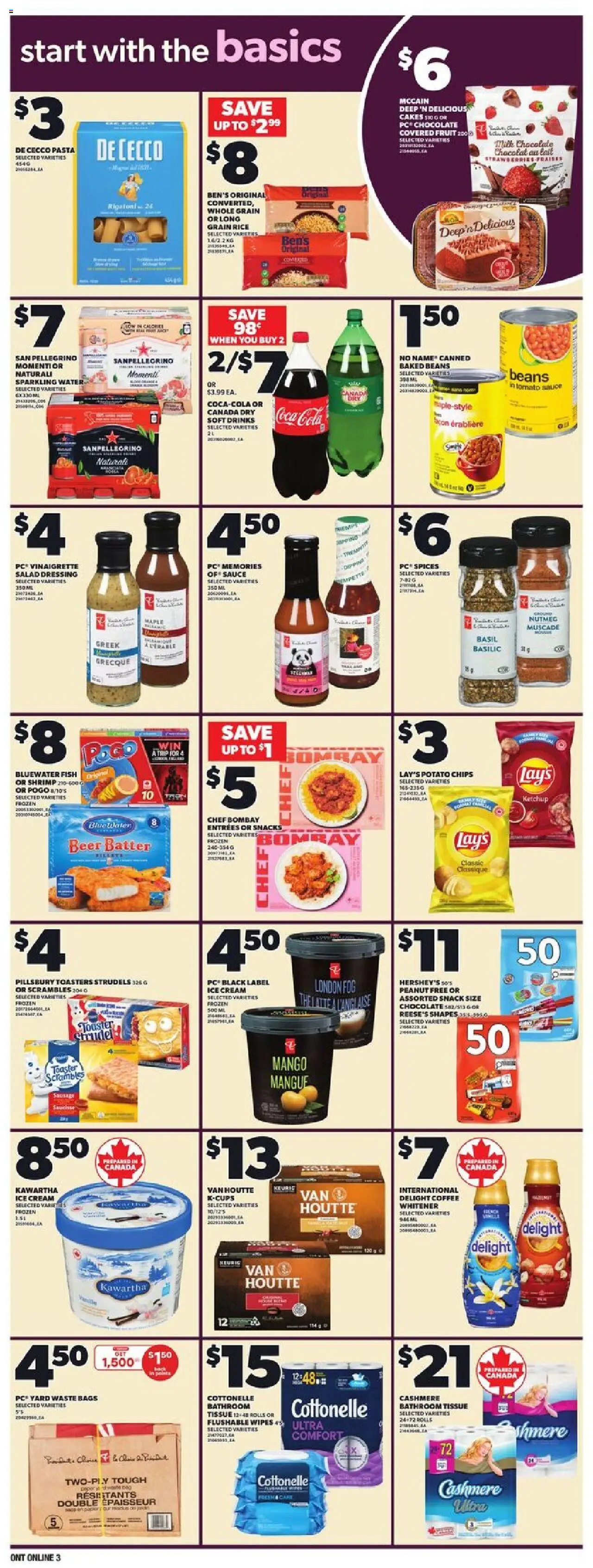 Independent Grocer flyer valid from 09.10.2025 | Page: 9 | Products: Pasta, Ice cream, PC, Toaster