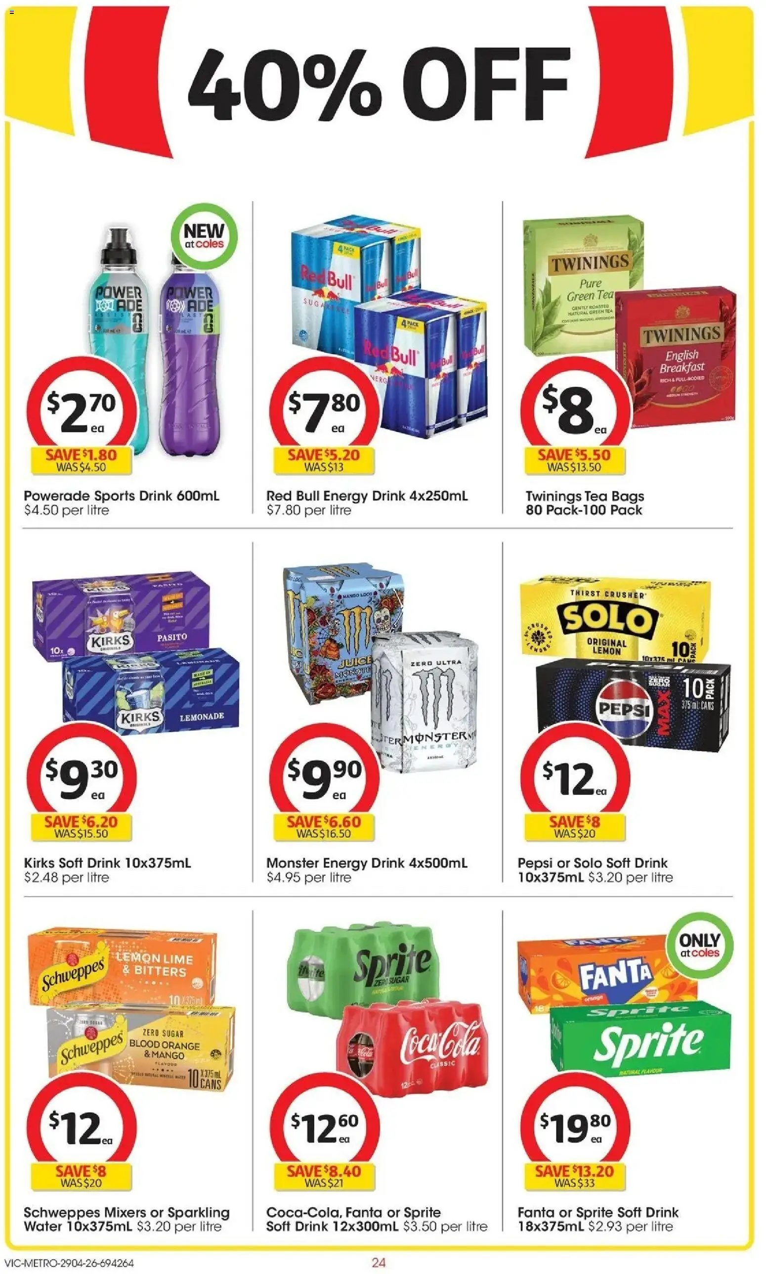 Deals catalogue - valid from 28.04.2026 | Page: 24 | Products: Energy drink, Water, Sugar, Lime