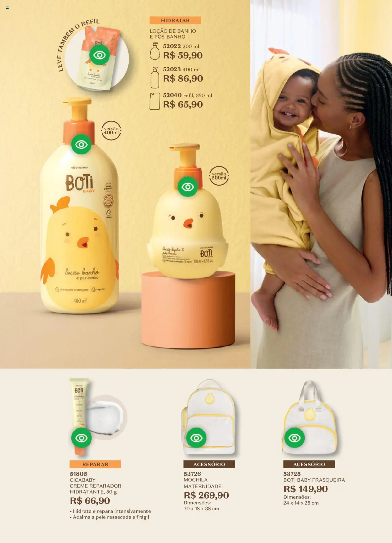 O Boticário Folheto - válido de 11.08.2025 | Página: 142 | Produtos: Creme, Mochila