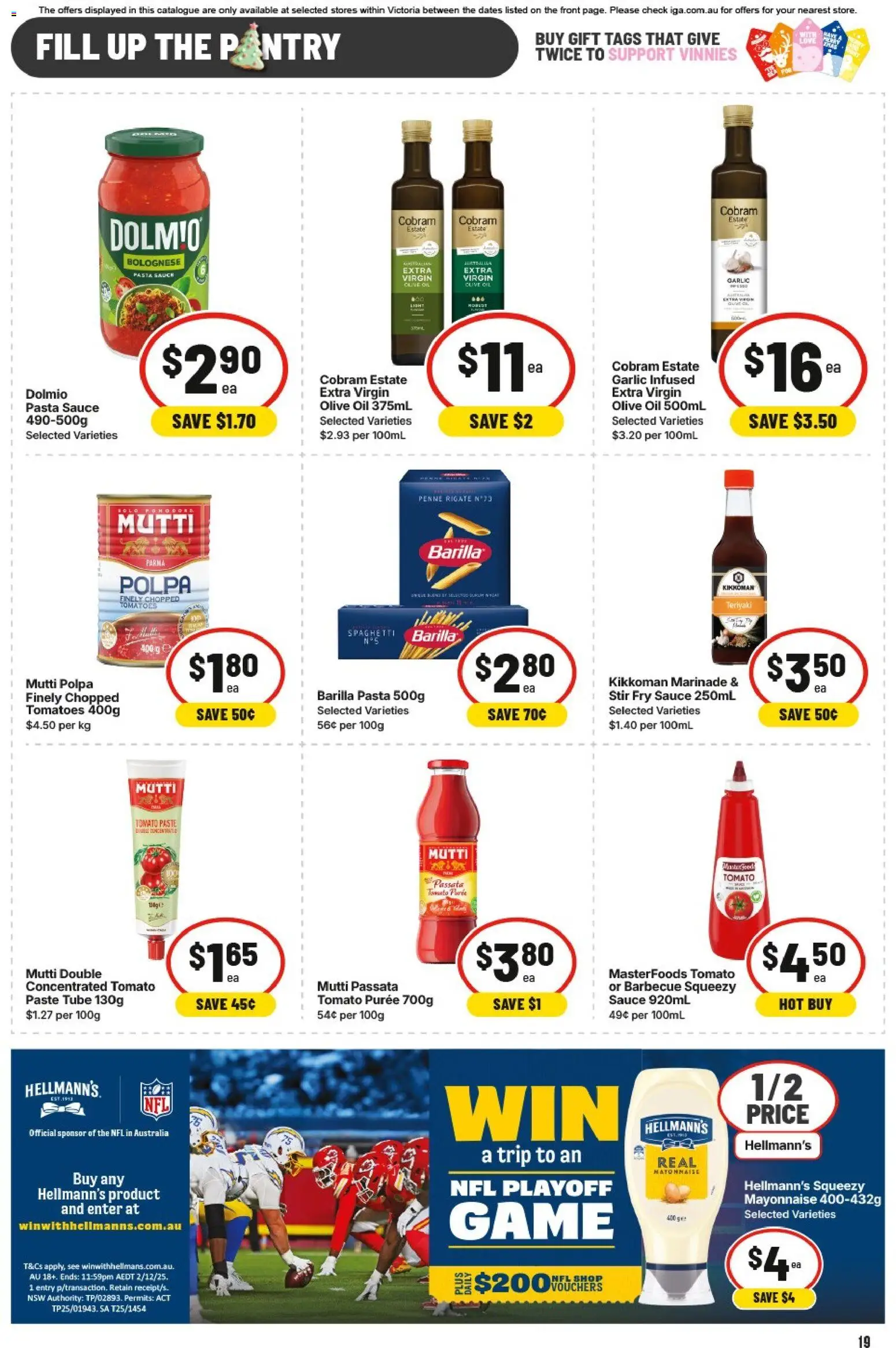IGA catalogue - valid from 12.11.2025 | Page: 19 | Products: Rice, Sauce, Salt, Pepper