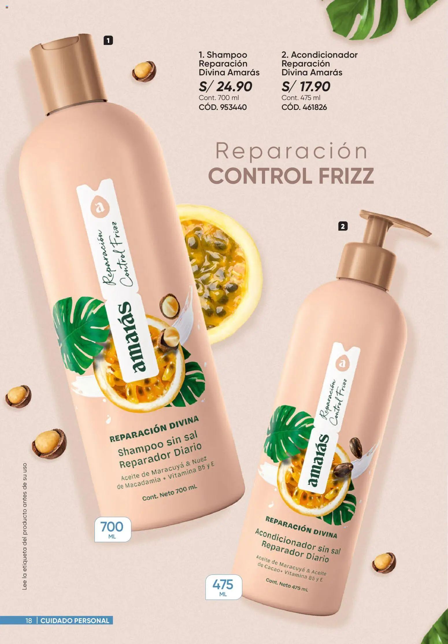 Catálogo Azzorti válido desde 24.11.2025 | Página: 18 | Productos: Shampoo, Acondicionador, Aceite