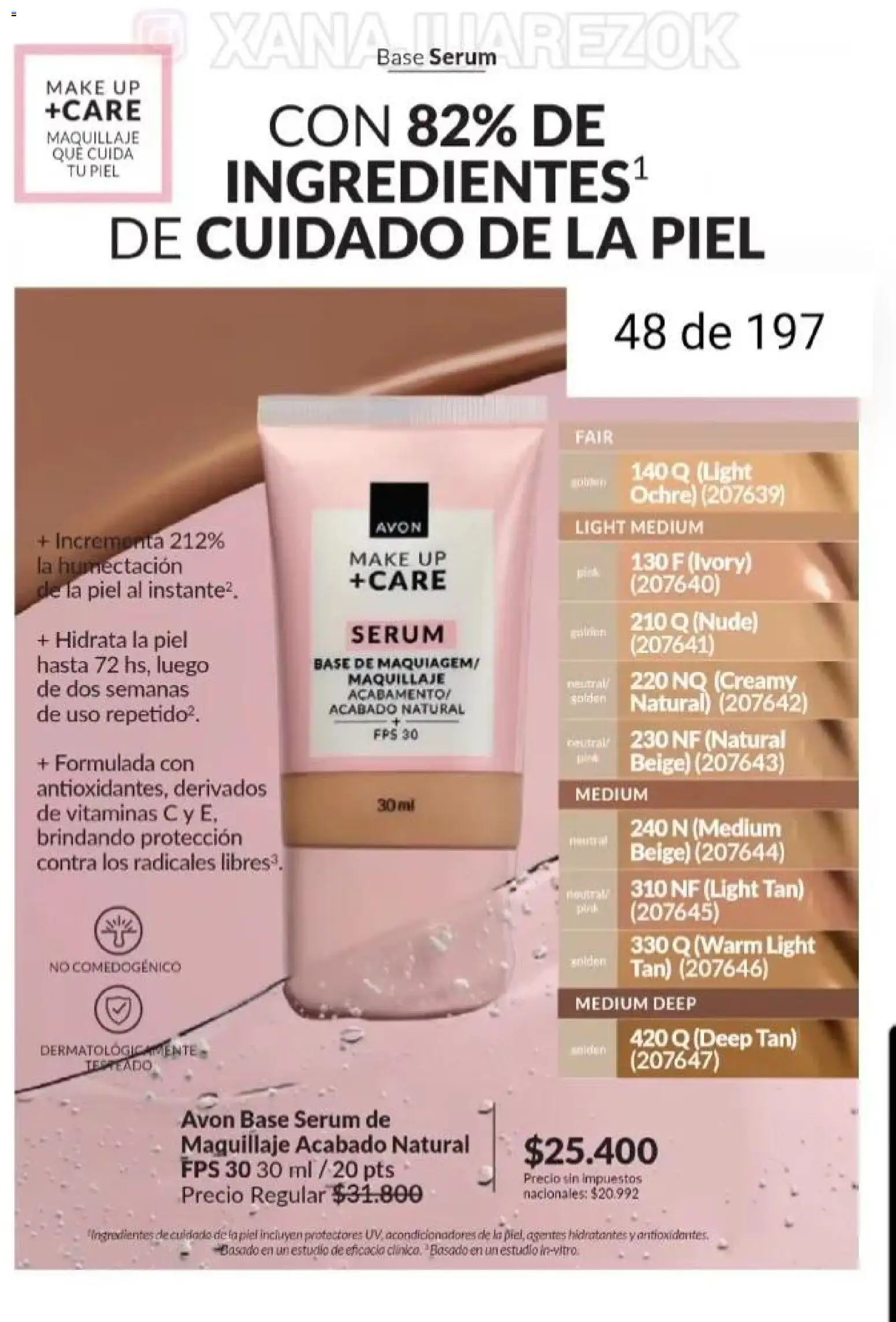 Catálogo AVON Campaña 15/2025 │ válido desde el 23.10.2025 | Página: 42 | Productos: Vitaminas, Maquillaje, Serum