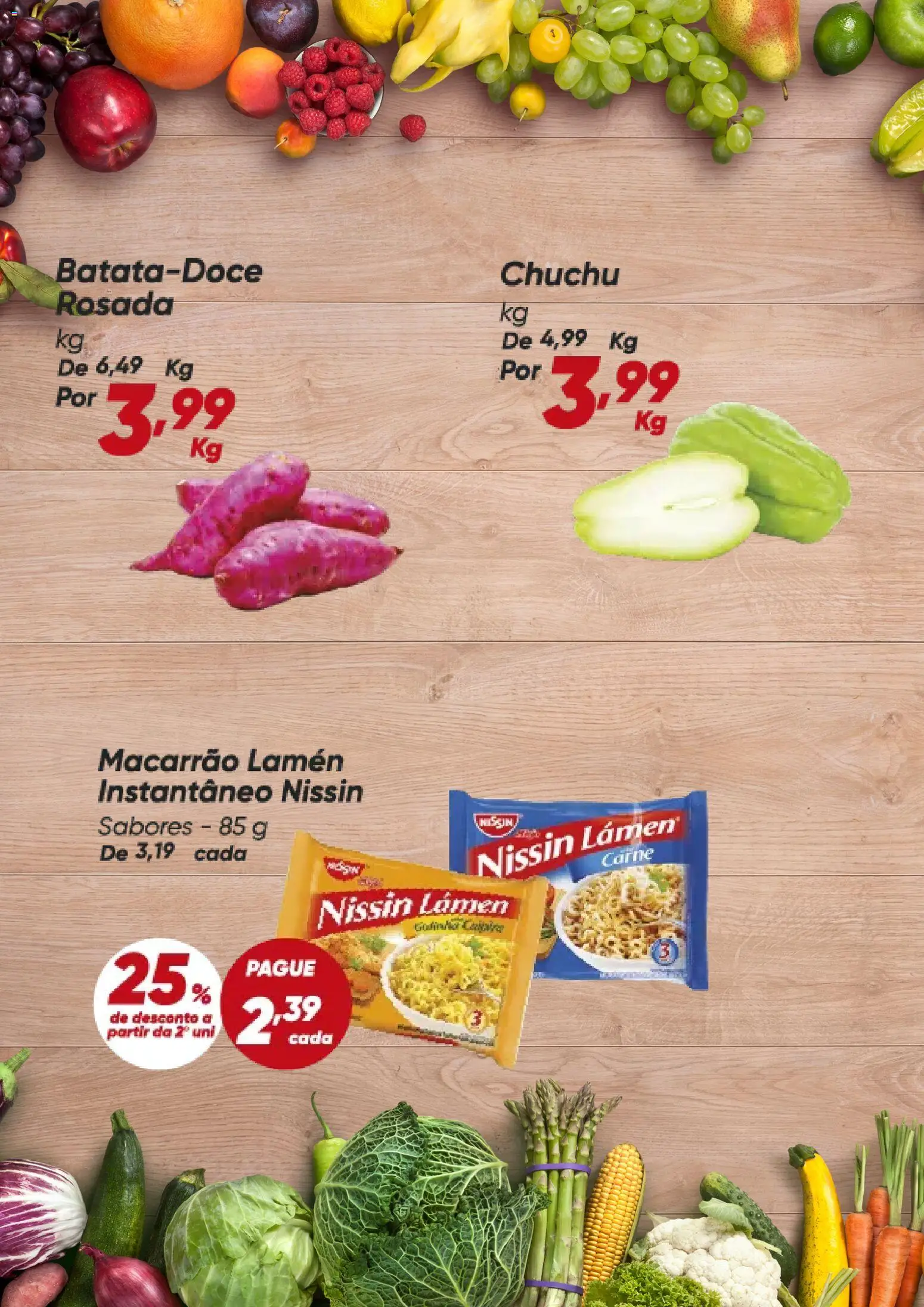 Dia Folheto - válido de 20.04.2026 | Página: 2 | Produtos: Chuchu, Macarrão, Carne