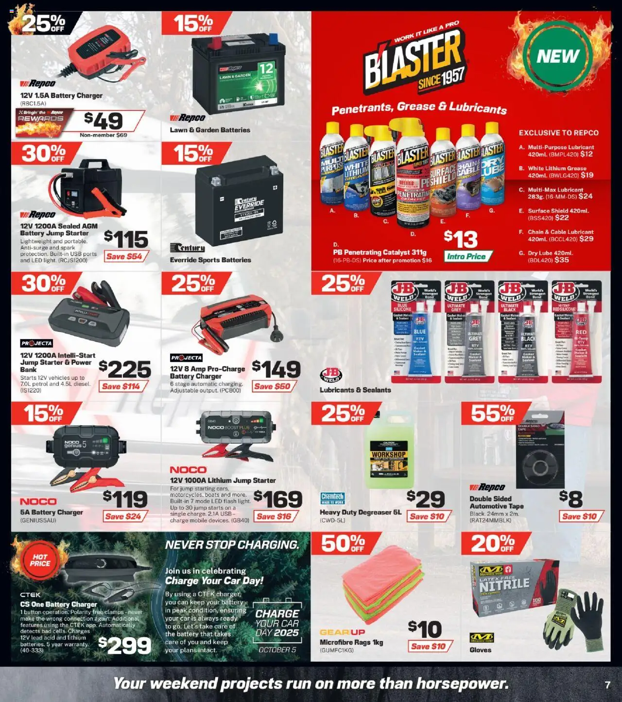 Repco catalogue - valid from 01.10.2025 | Page: 7 | Products: Charger, Batteries, Usb, Multipurpose