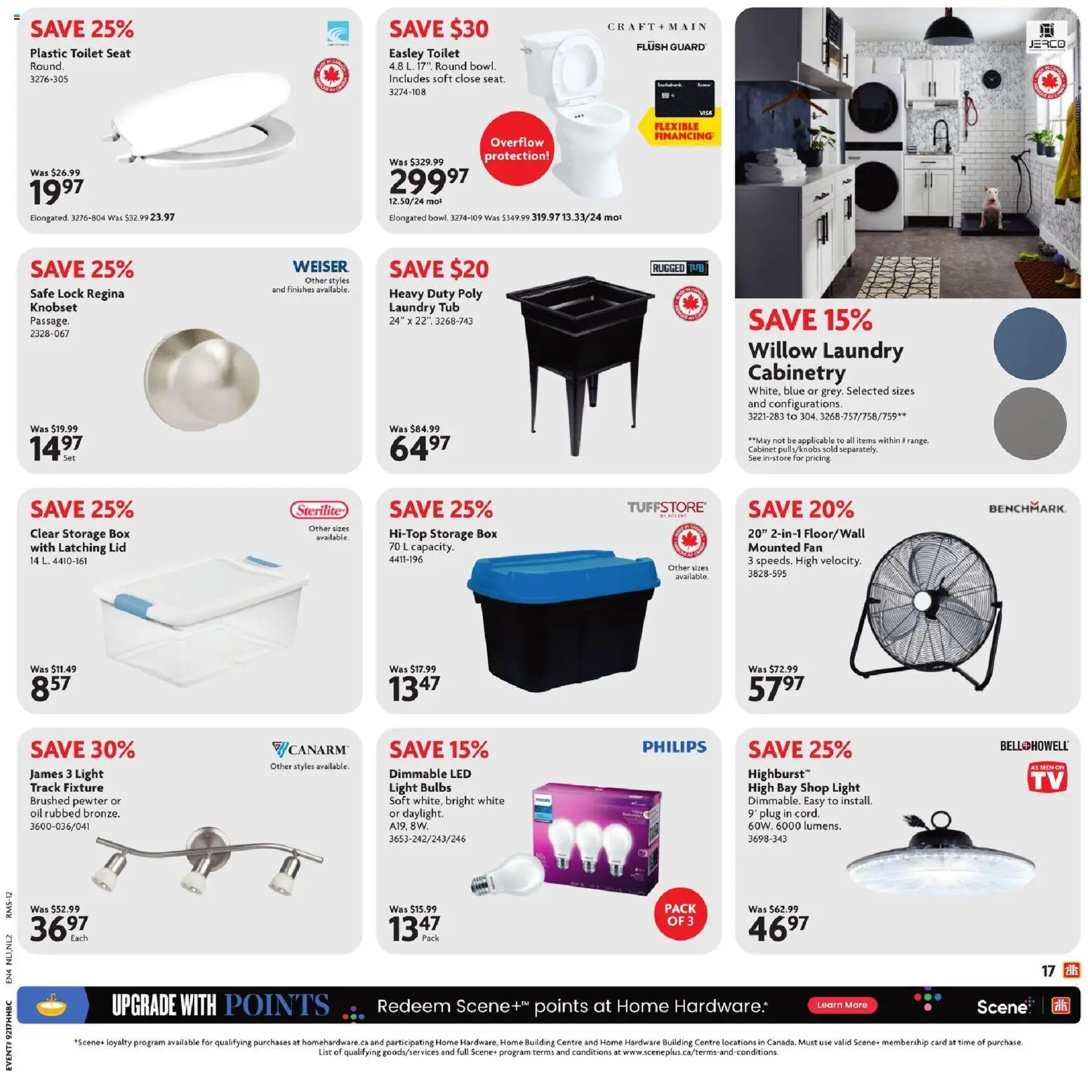 Home Hardware flyer valid from 23.04.2026 | Page: 23 | Products: Fan, Cabinet, Box, Oil