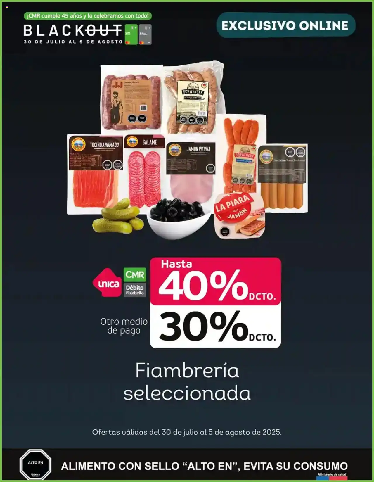 Tottus ofertas  │ válido desde el 01.08.2025 | Página: 6 | Productos: Paté, Salame, Jamón