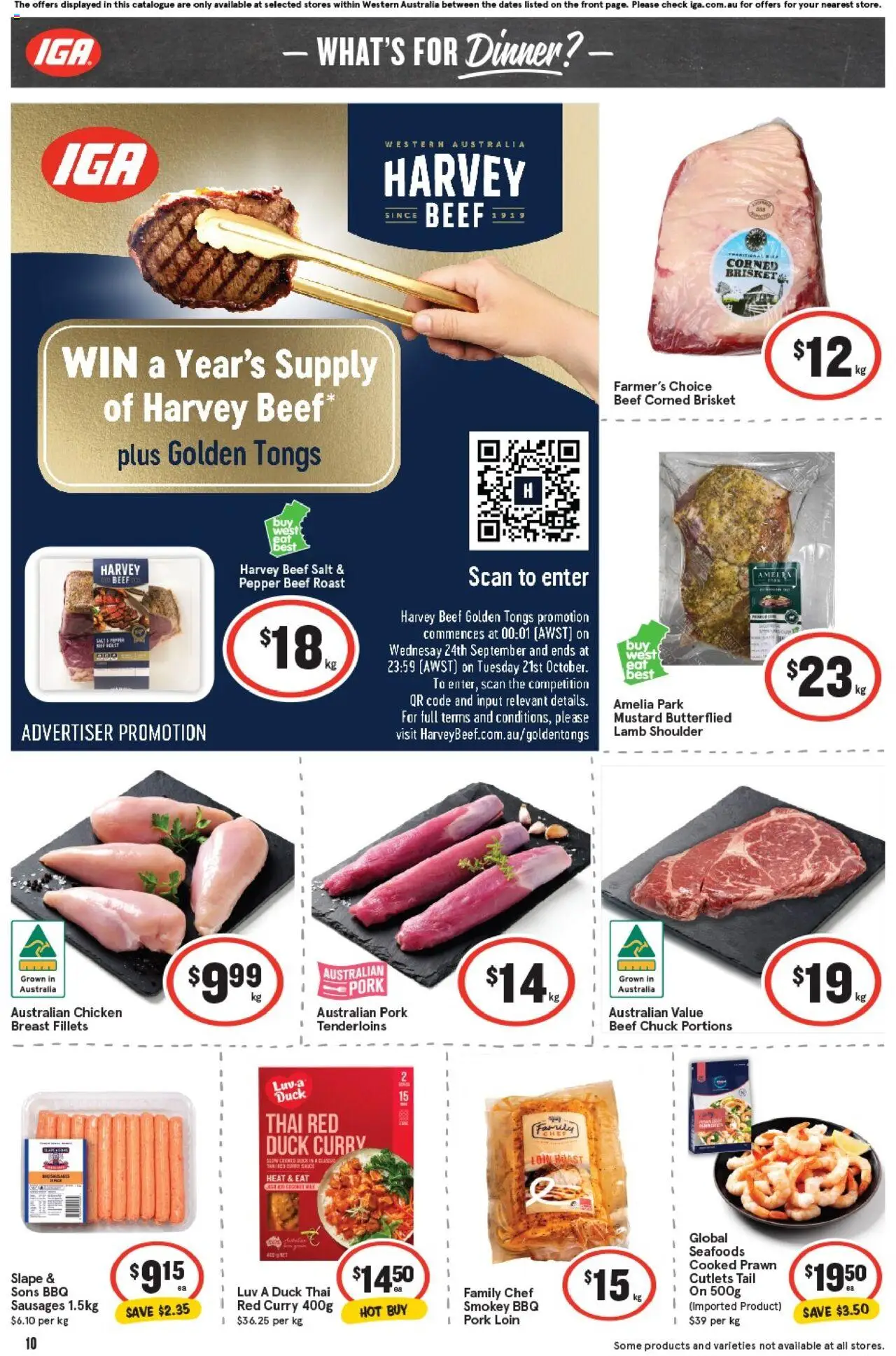IGA catalogue - valid from 24.09.2025 | Page: 13 | Products: Duck, Pork, Lamb, Salt